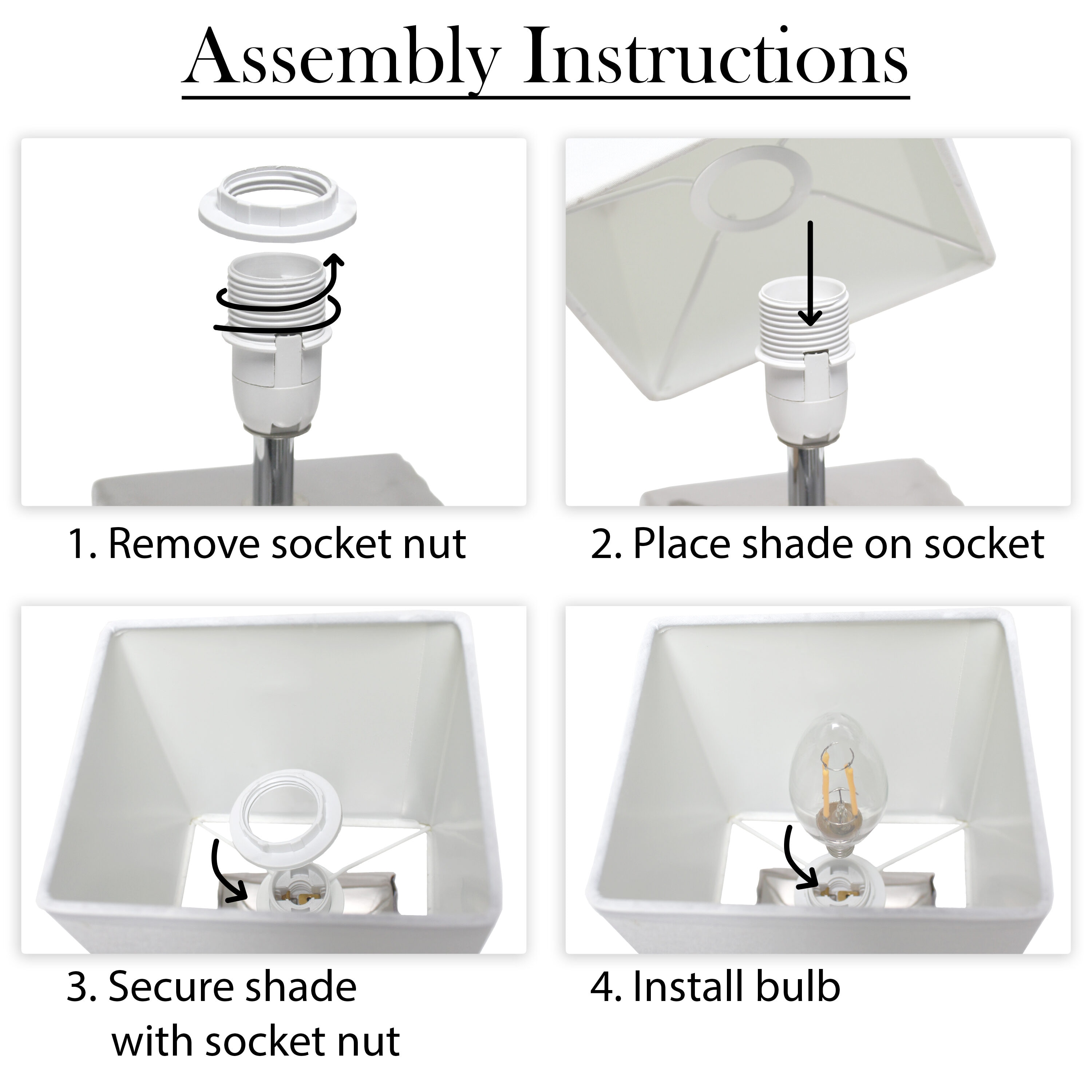 Simple Designs LT1131-CHR Table-Lamps - View #4