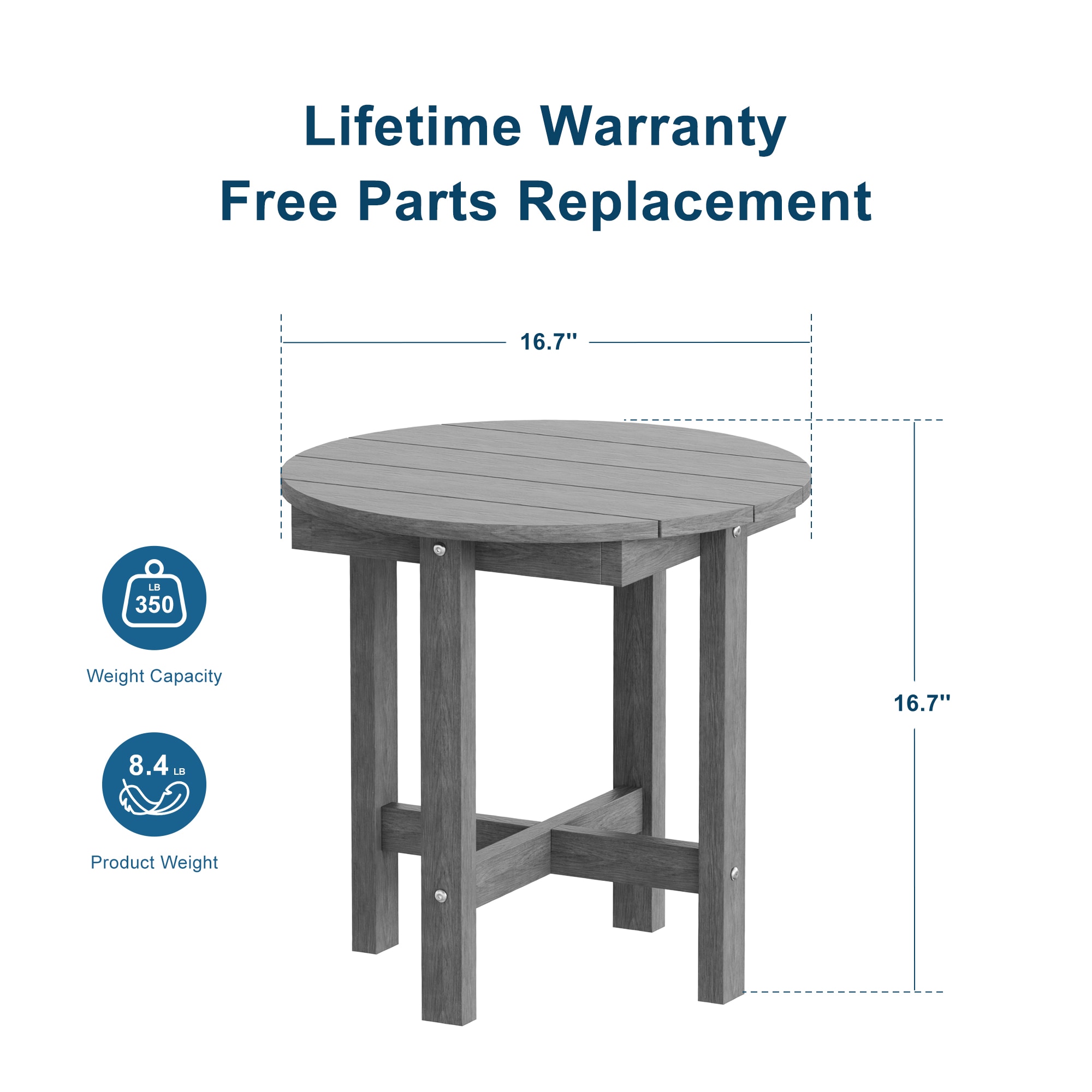 Sonkuki SD-23GY Patio-Tables - View #2