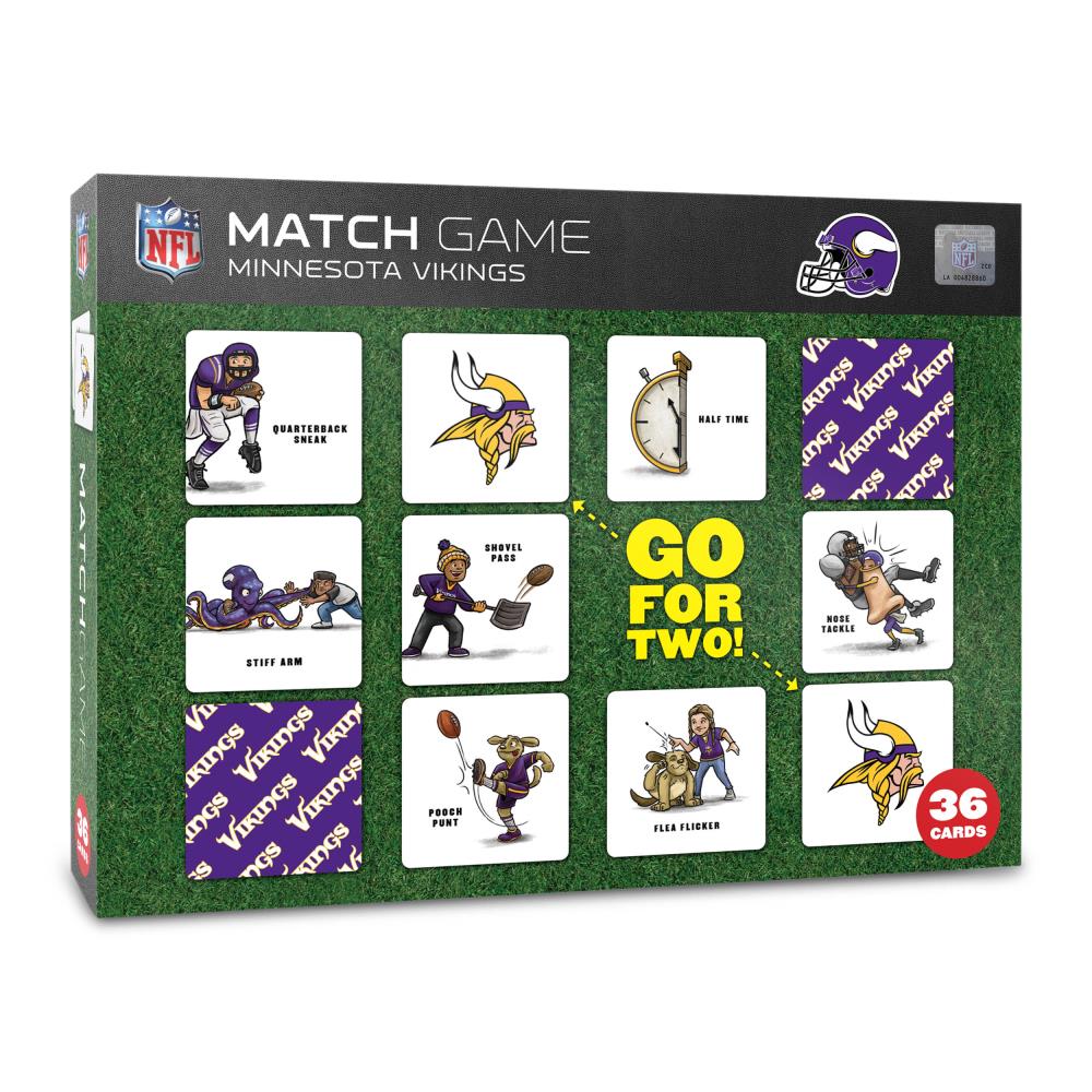 MasterPieces Officially licensed NFL Minnesota Vikings Checkers Board Game  for Families and Kids ages 6 and Up