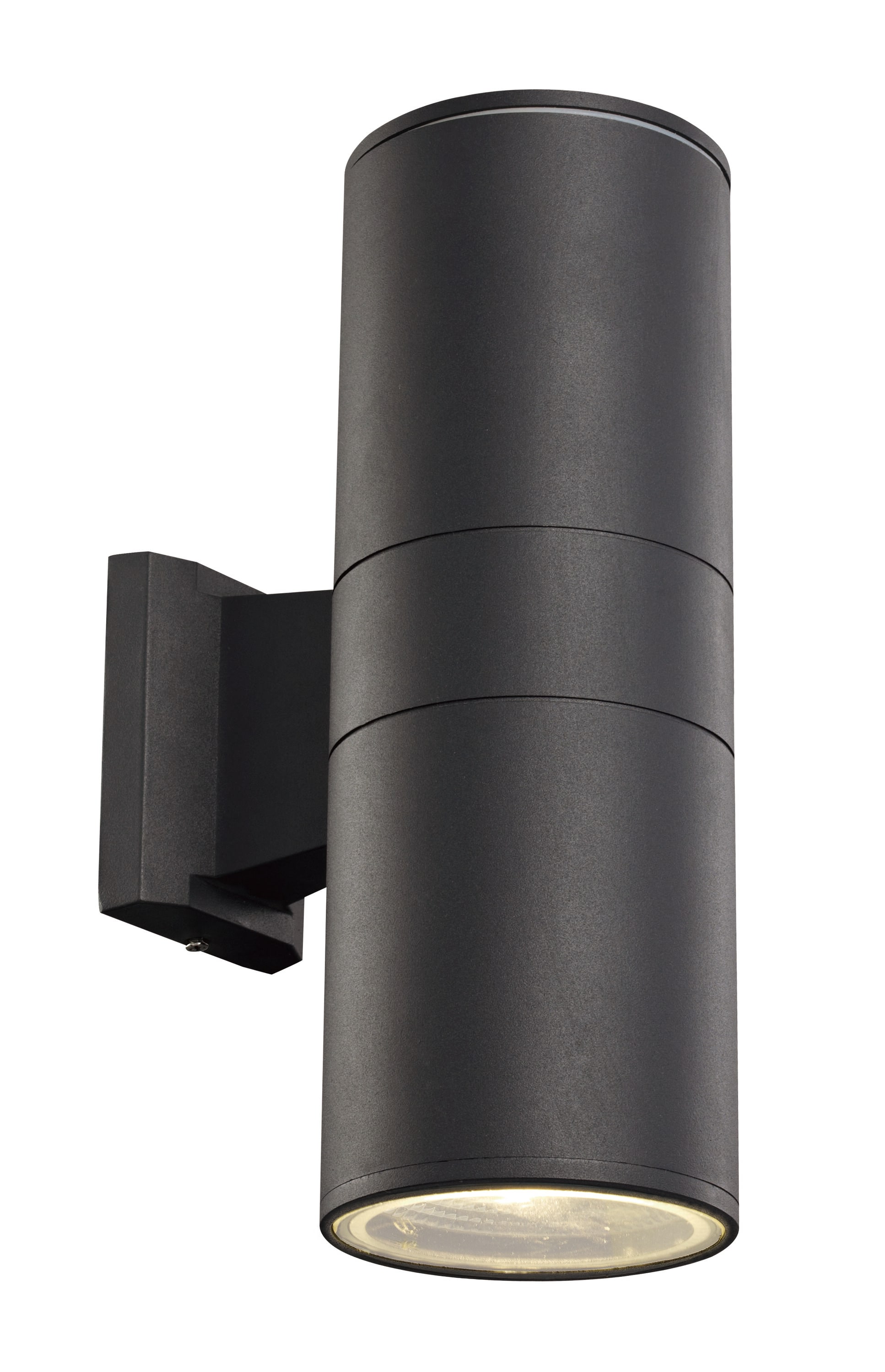Lucid Lighting LED-40961 BK 1 -Light 12-in H Matte Black Hardwired Integrated LED Outdoor Wall Light