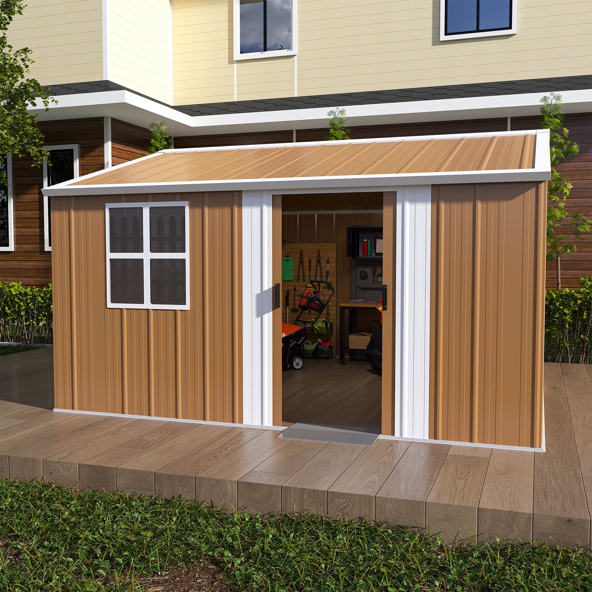 Mondawe MD-W291100004 Metal-Storage-Buildings-Sheds - View #2