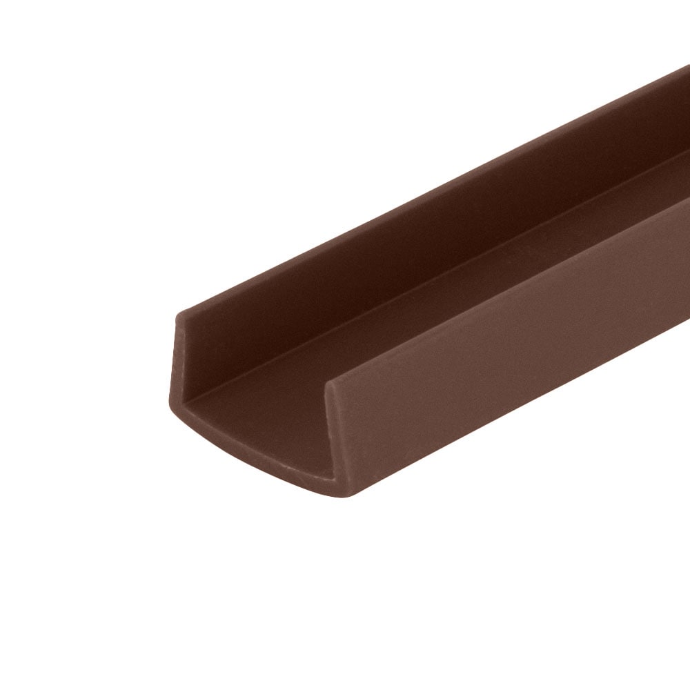 Outwater 3P1.27.02156 Brown 3/4-in Styrene Plastic U-Channel/C-Channel 48-in Lengths (Pack of 3)