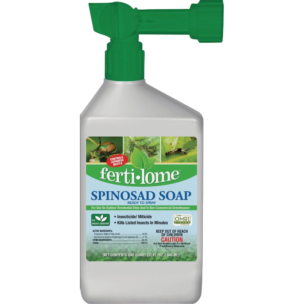 Fertilome ferti-lome Spinosad Soap Ready-to-Spray Insecticide OMRI Listed 32 fl oz