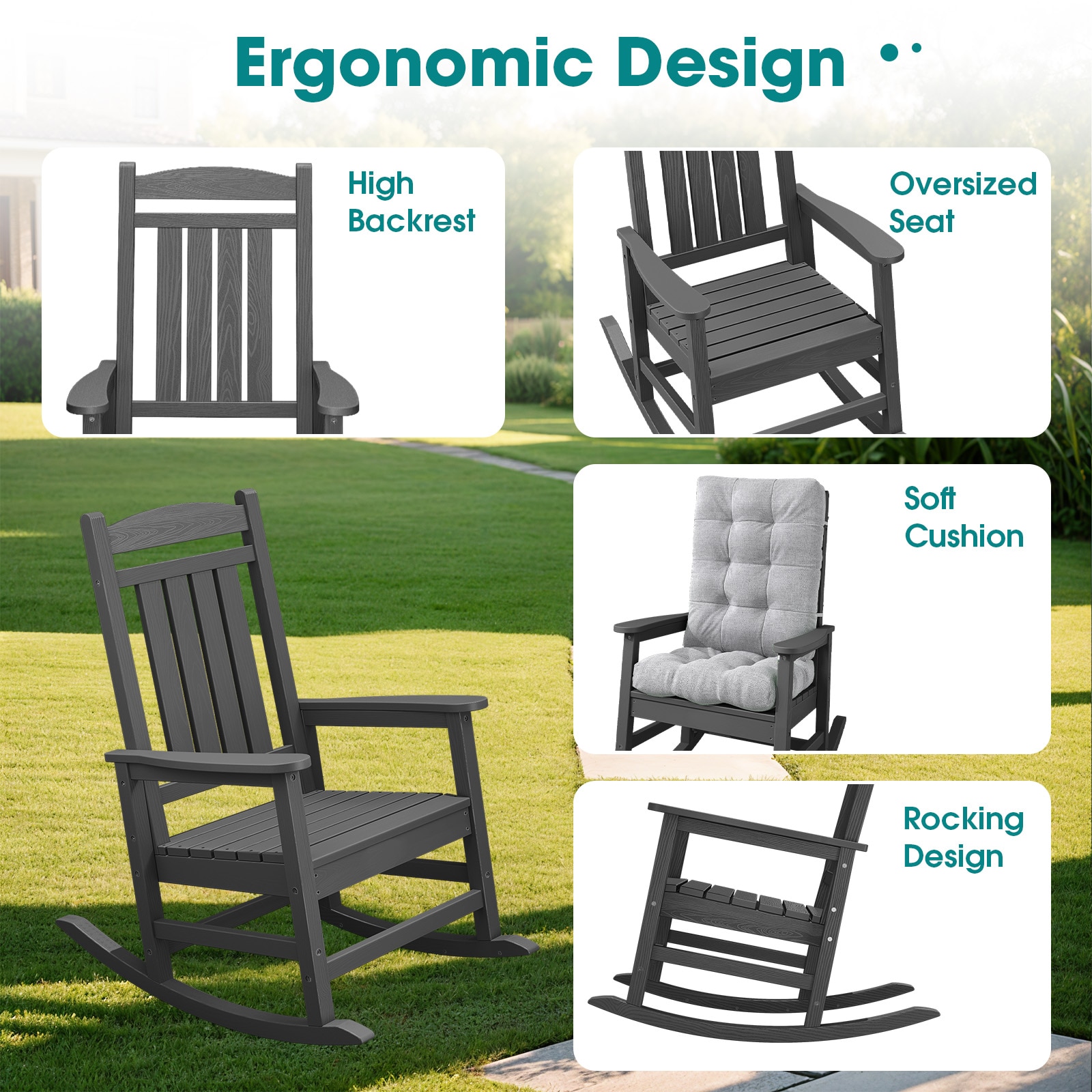 JEAREY 03YY-DZ-GY Patio-Chairs - View #2