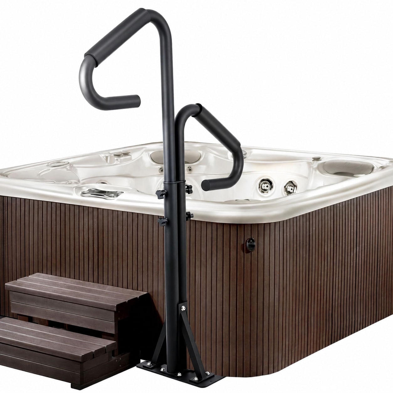 UUDULY Two Way Hot Tub Handrails Adjustable Height Forty Three to Fifty ...