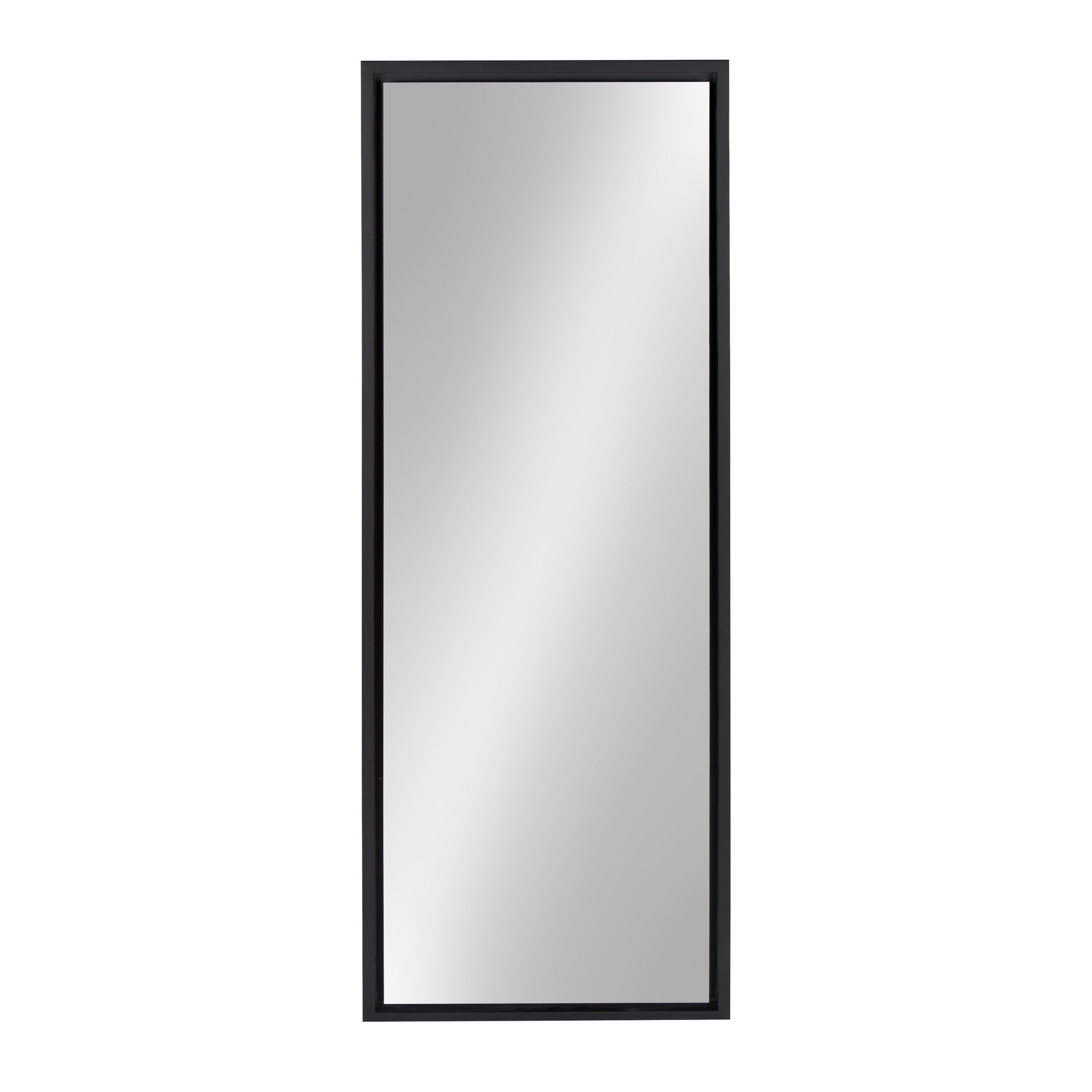 Kate and Laurel 211758 Evans 16-Inches W x 48-Inches H Rectangle Black Framed Full Length Wall Mirror