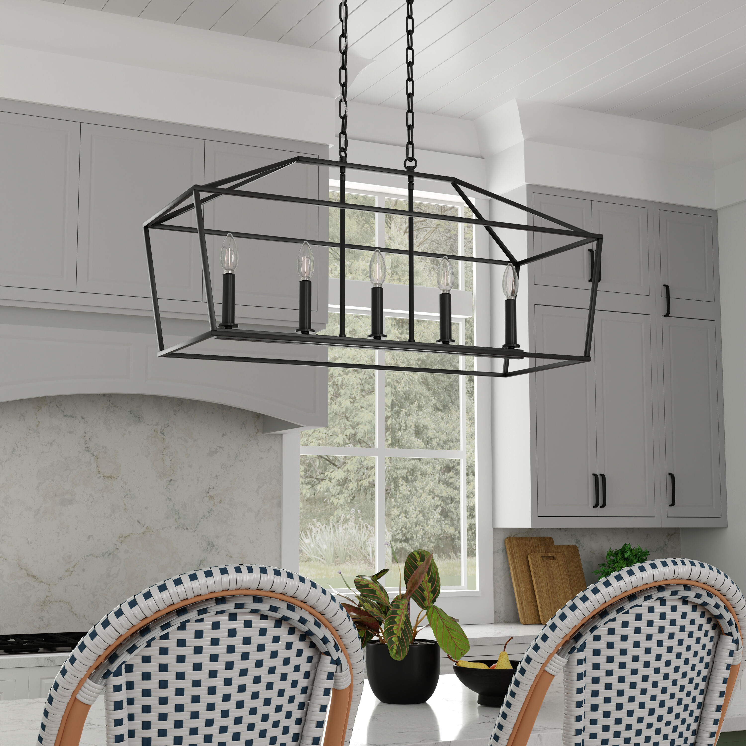 allen + roth CH31-5MBK Pendant-Lights - View #9