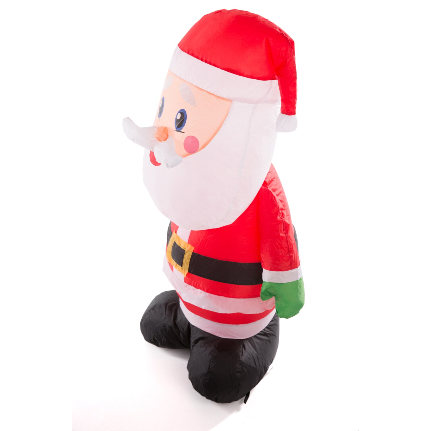 Gemmy 4-ft Lighted Santa Christmas Inflatable in the Christmas ...