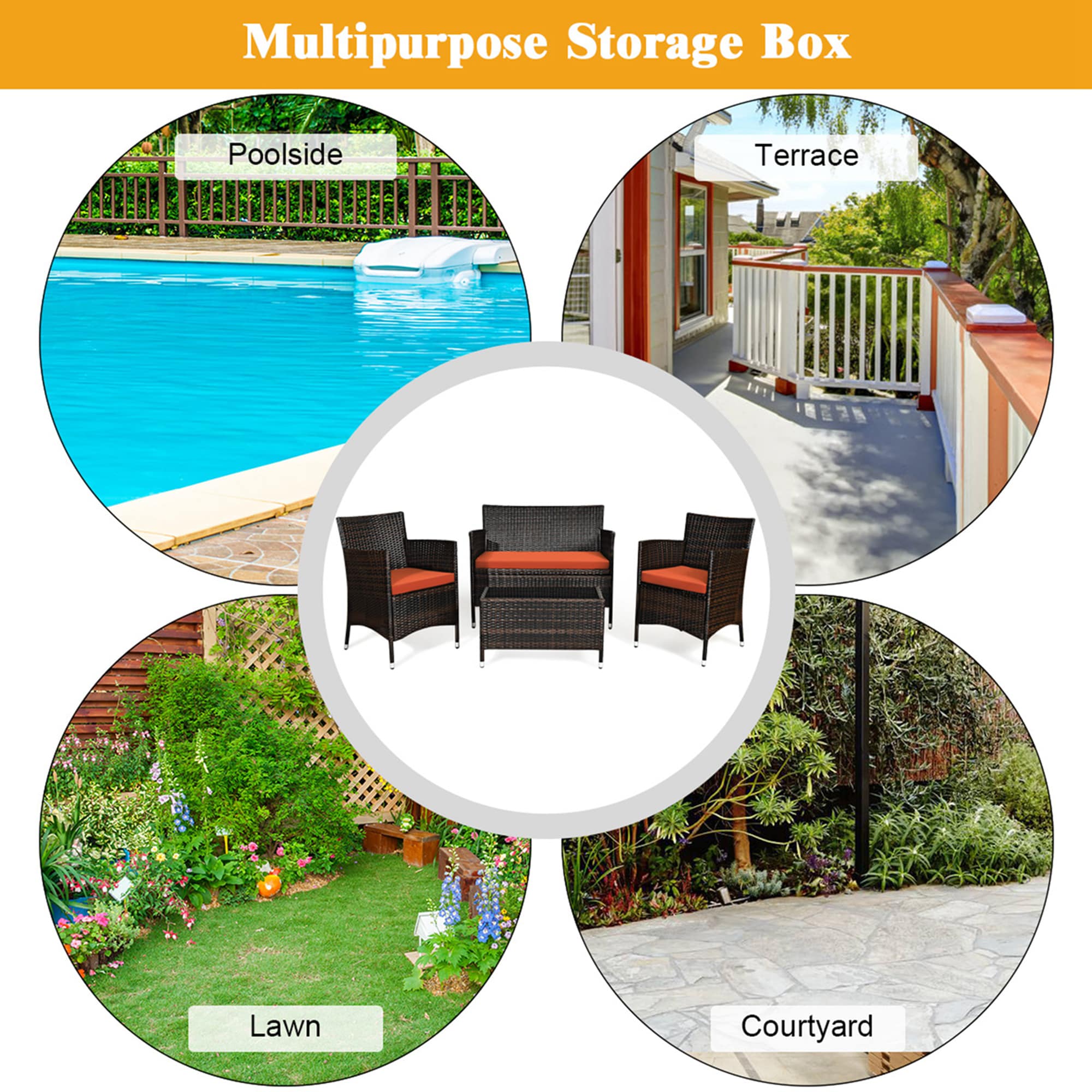 Costway LWS00027 Patio-Conversation-Sets - View #9