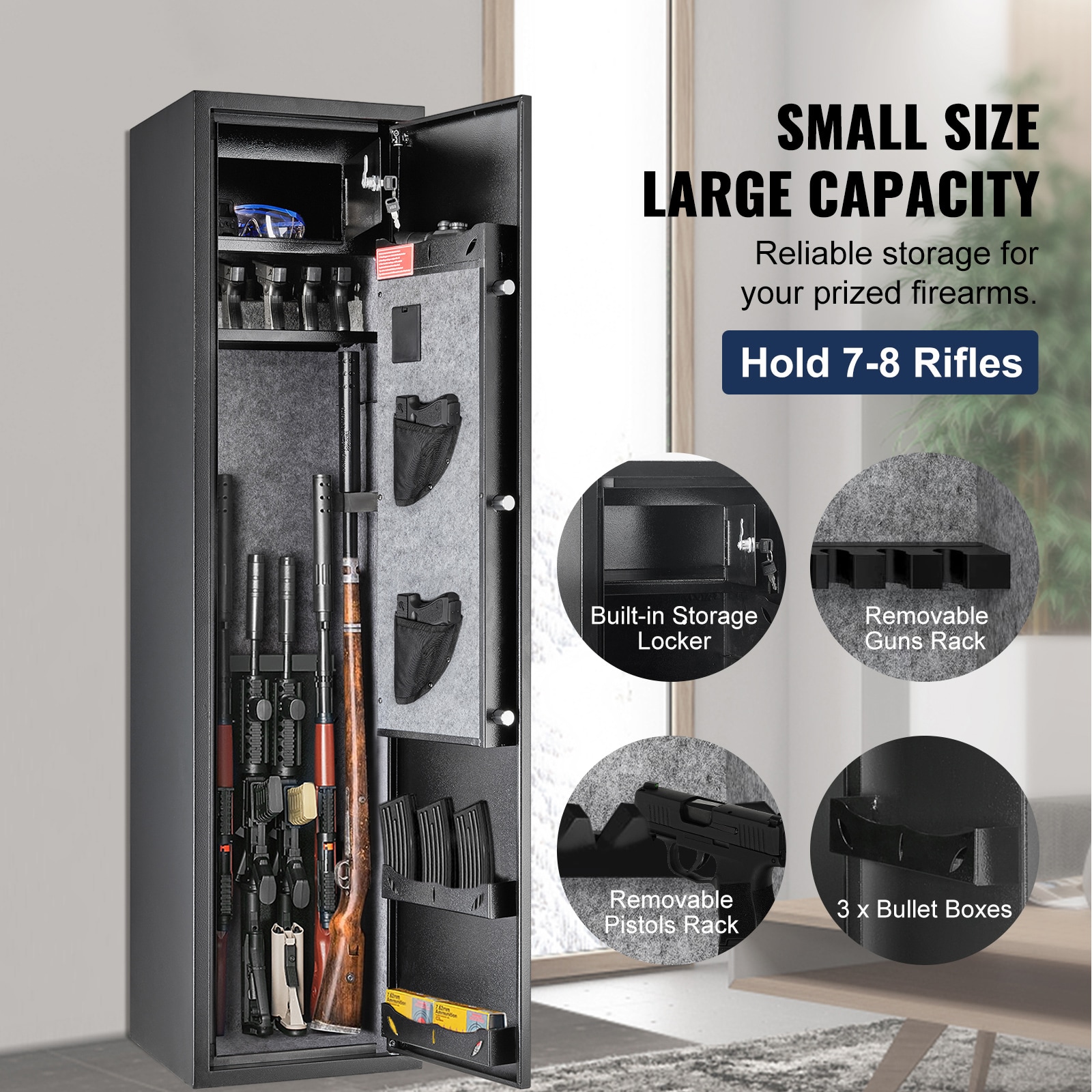 Biometric Digital Steel Gun Safe with Fingerprint Lock