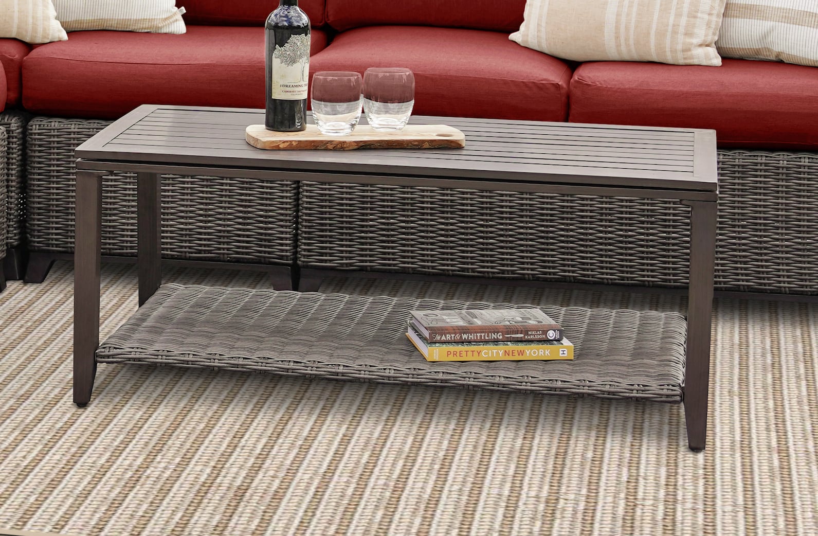Leisure Made 254988-RED Patio-Sofas-Daybeds - View #4