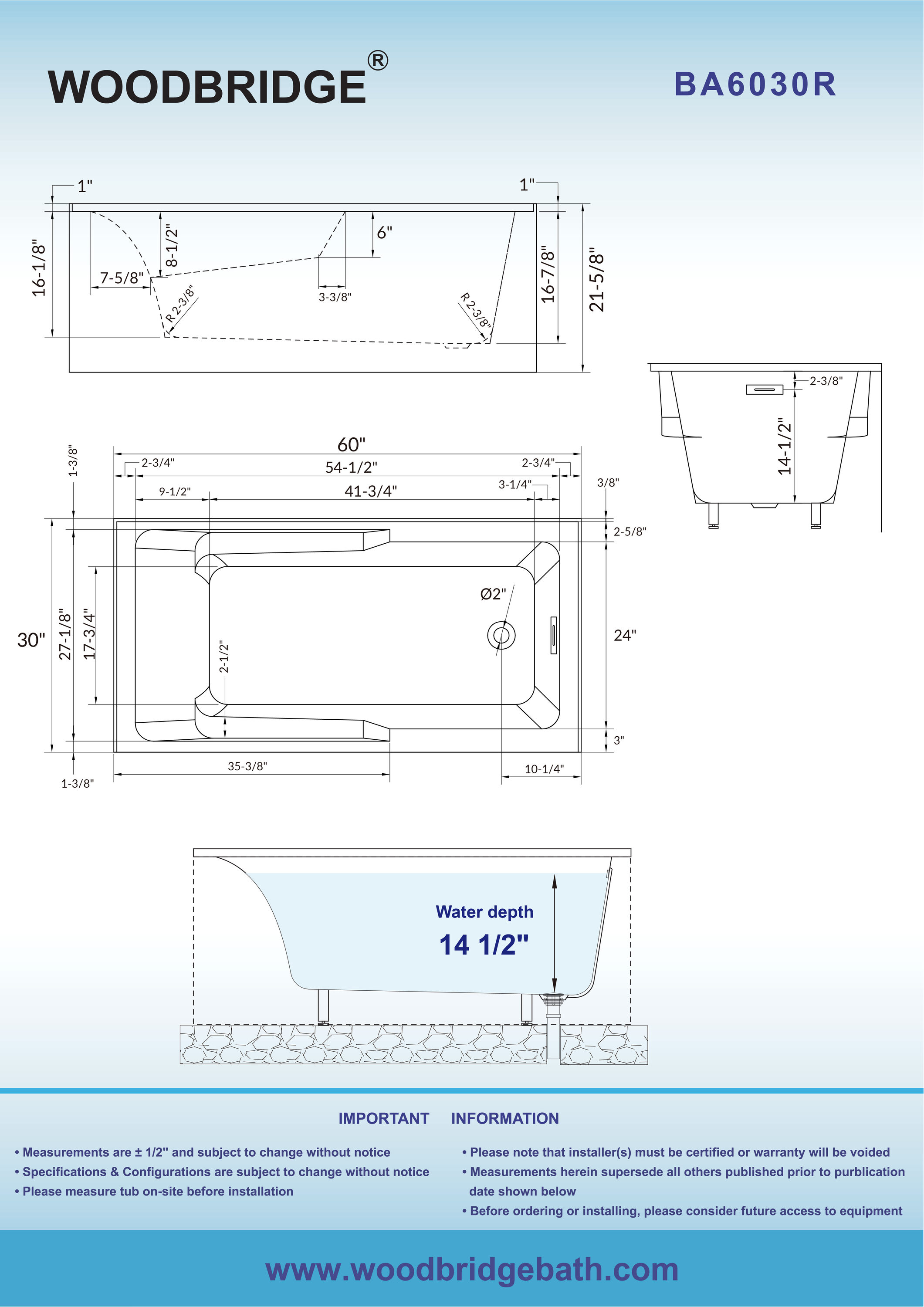 Woodbridge LB172 bathtubs - View #17