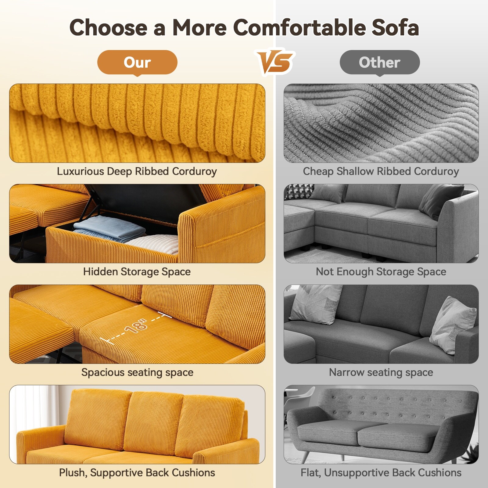 Pocassy GREATANTS-002YWABC Sofas-Loveseats - View #6