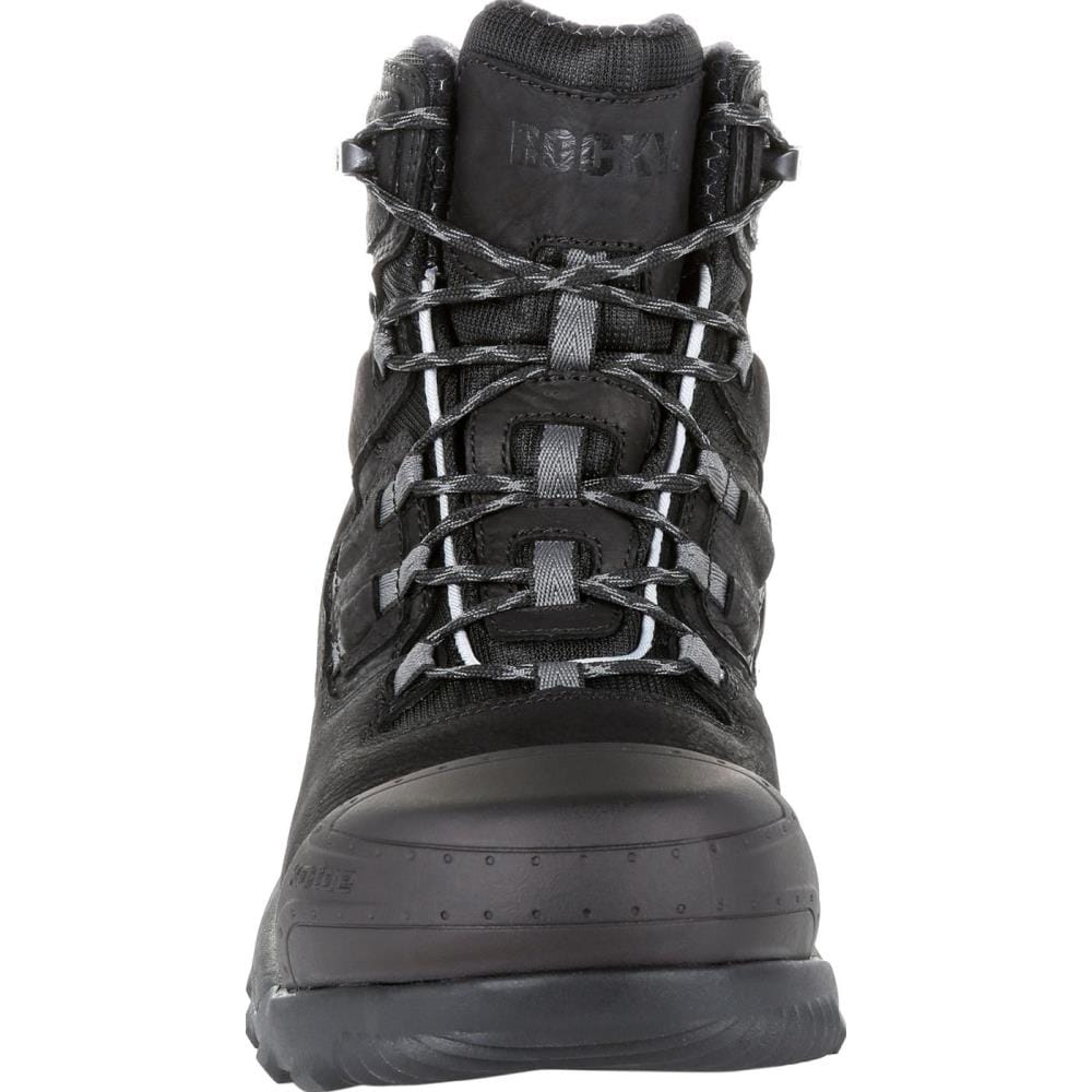 Rocky Mens Black Waterproof Work Boots Size 105 Wide In The Footwear Department At 6420