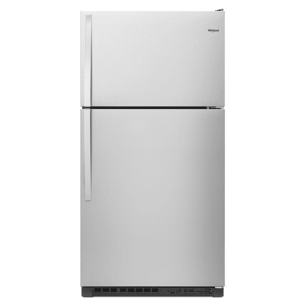 Whirlpool 20.5-cu ft Top-Freezer Refrigerator (Fingerprint Resistant Stainless Steel)