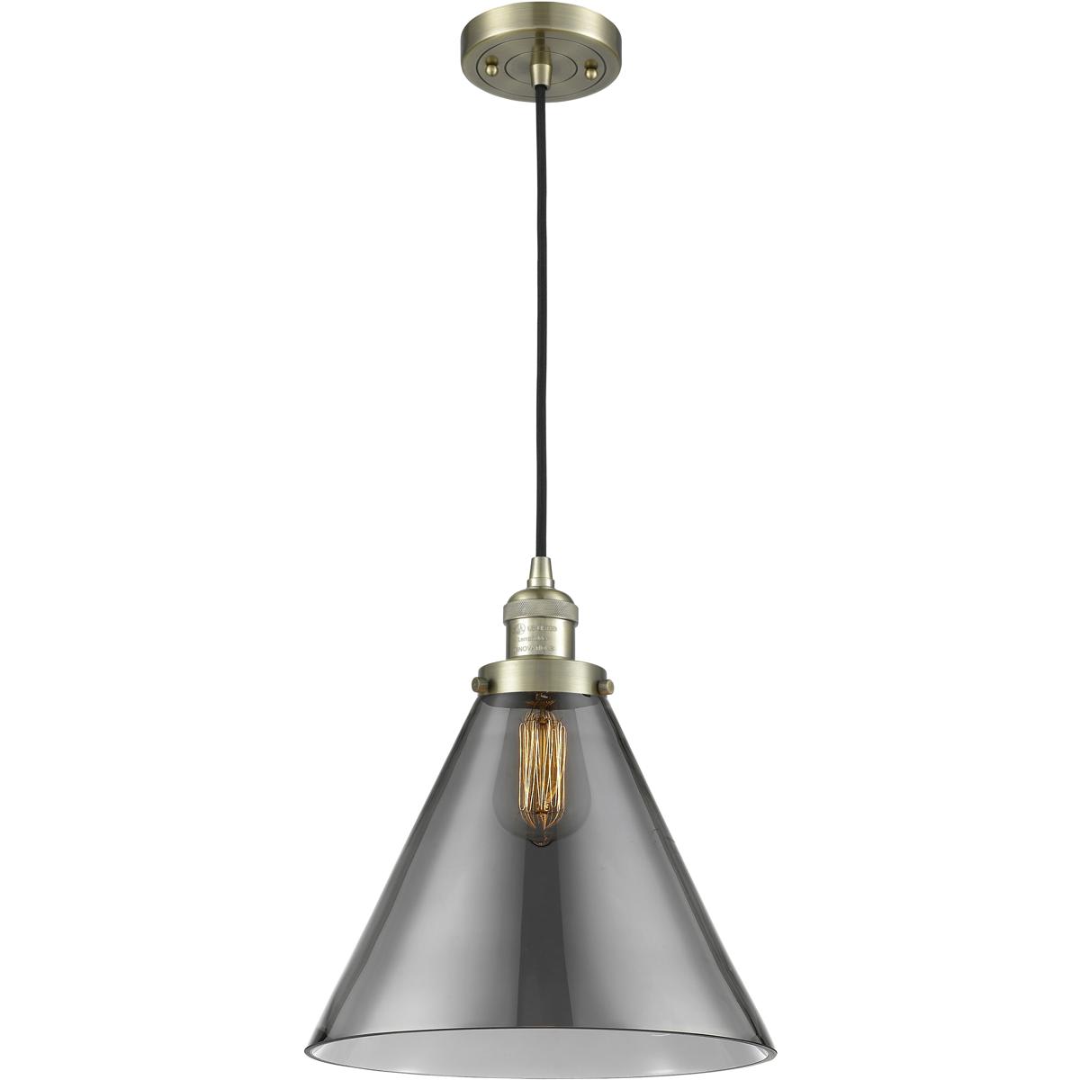 Innovations Lighting 1353565 201C-AB-G43-L Franklin Restoration Cone Mini Pendant