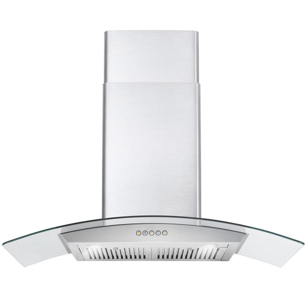 Cosmo COS-668WRC90 36 inch Ducted 380-CFM Stainless steel Wall-Mounted Range Hood