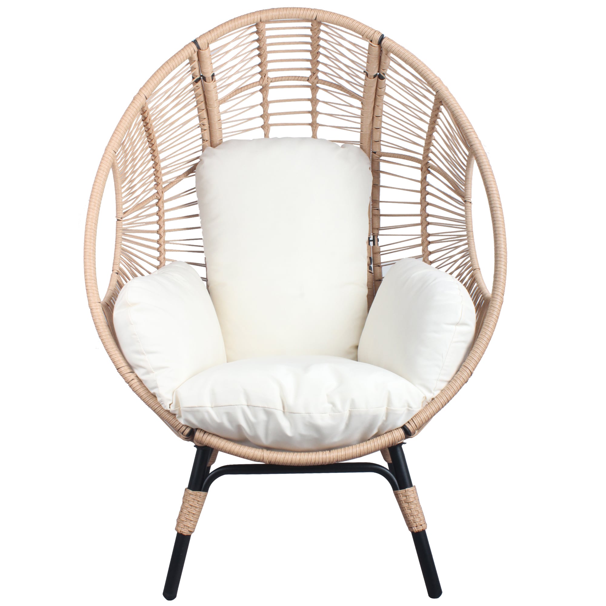 Nestfair HP400P140 Patio Seating 1 -person Natural Steel Outdoor Glider