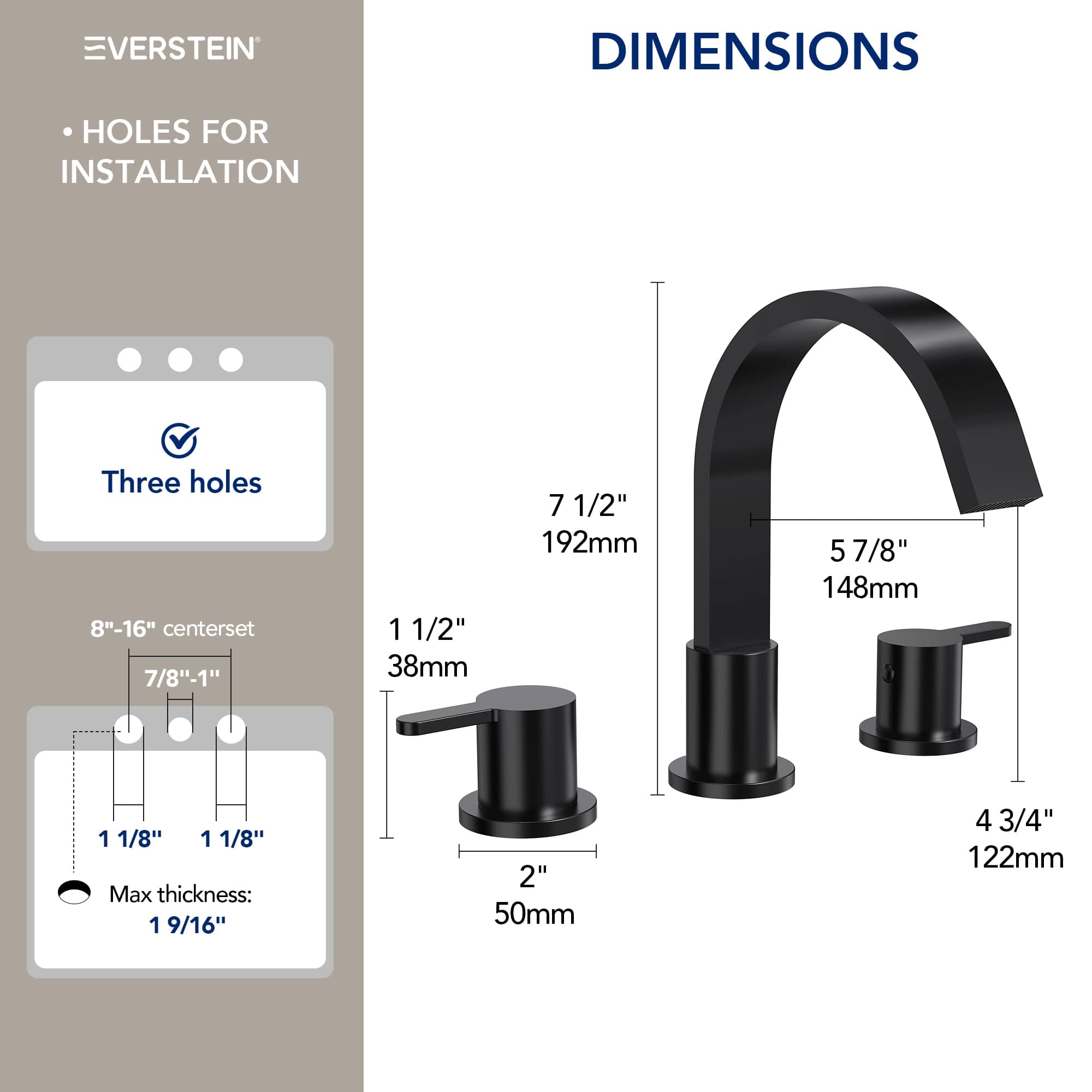 EVERSTEIN SFS-1115-BK Lavatory-Faucets - View #13