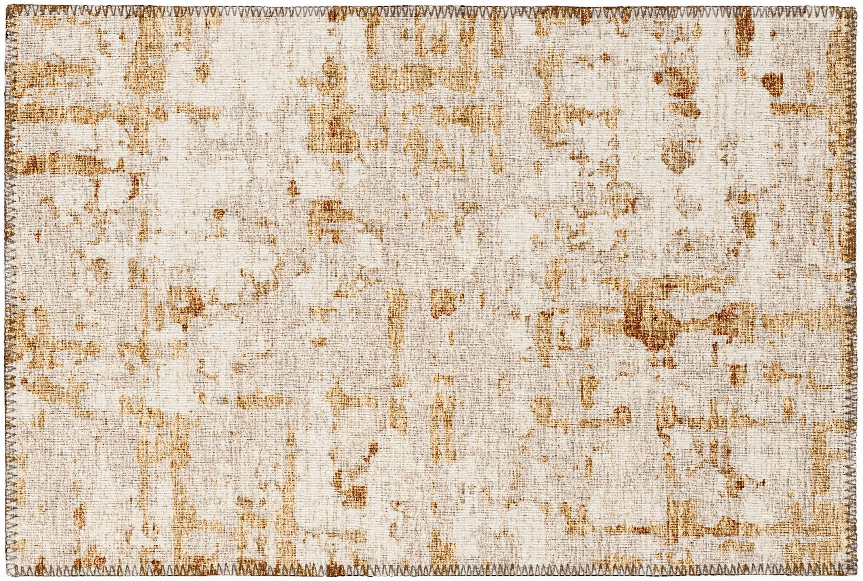 Addison Rugs ABV35CR20X30 Bravado 2 x 3 (ft) Chenille Caramel Rectangular Indoor/Outdoor Abstract Southwestern Machine washable Throw rug