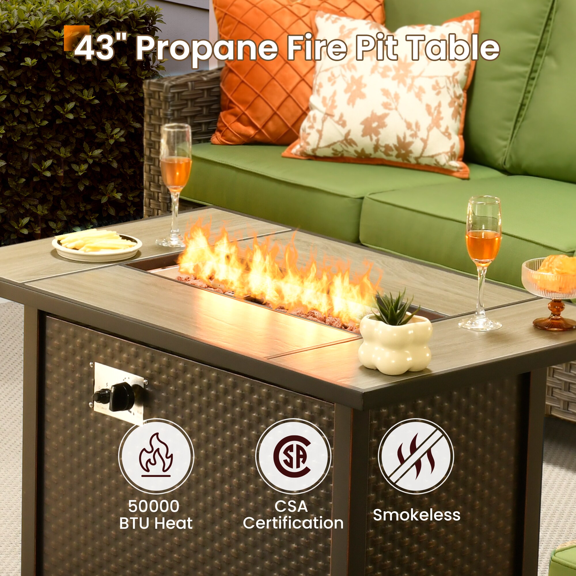 weaxty HMBCFP03NK9061 Patio-Conversation-Sets - View #2