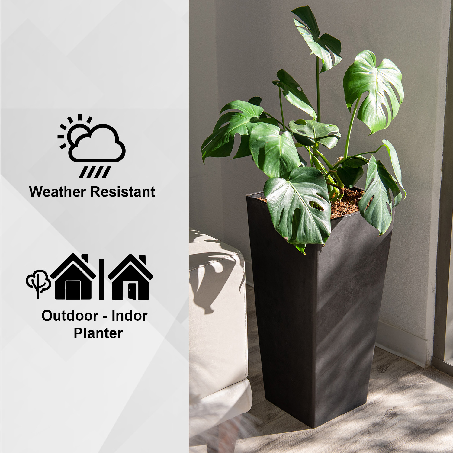 XBrand LW1664BK2 Planter-Window-Box - View #9