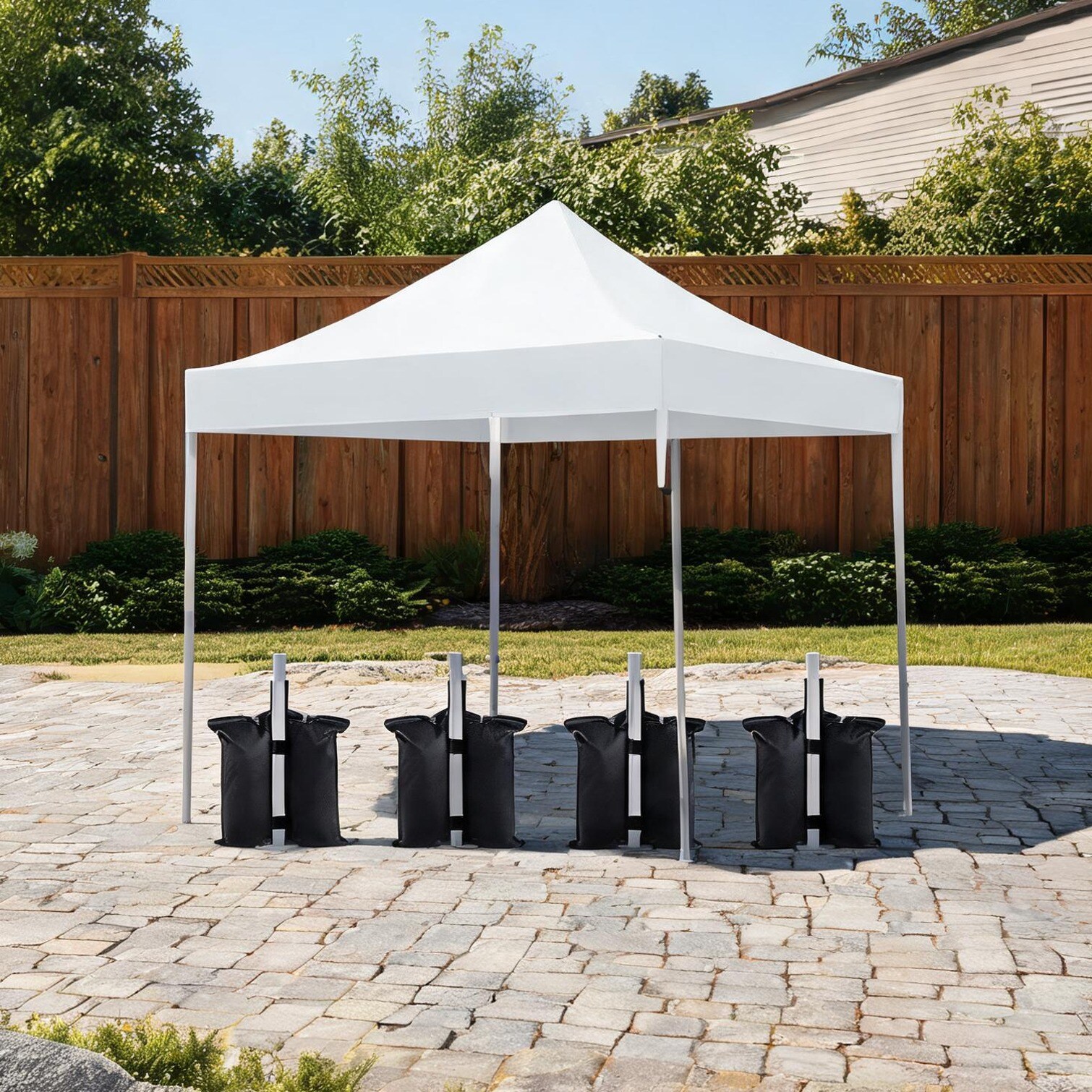 Naturefalls Pop-Up Canopy Replacement Top with Sandbag Covers 10x10 Ft