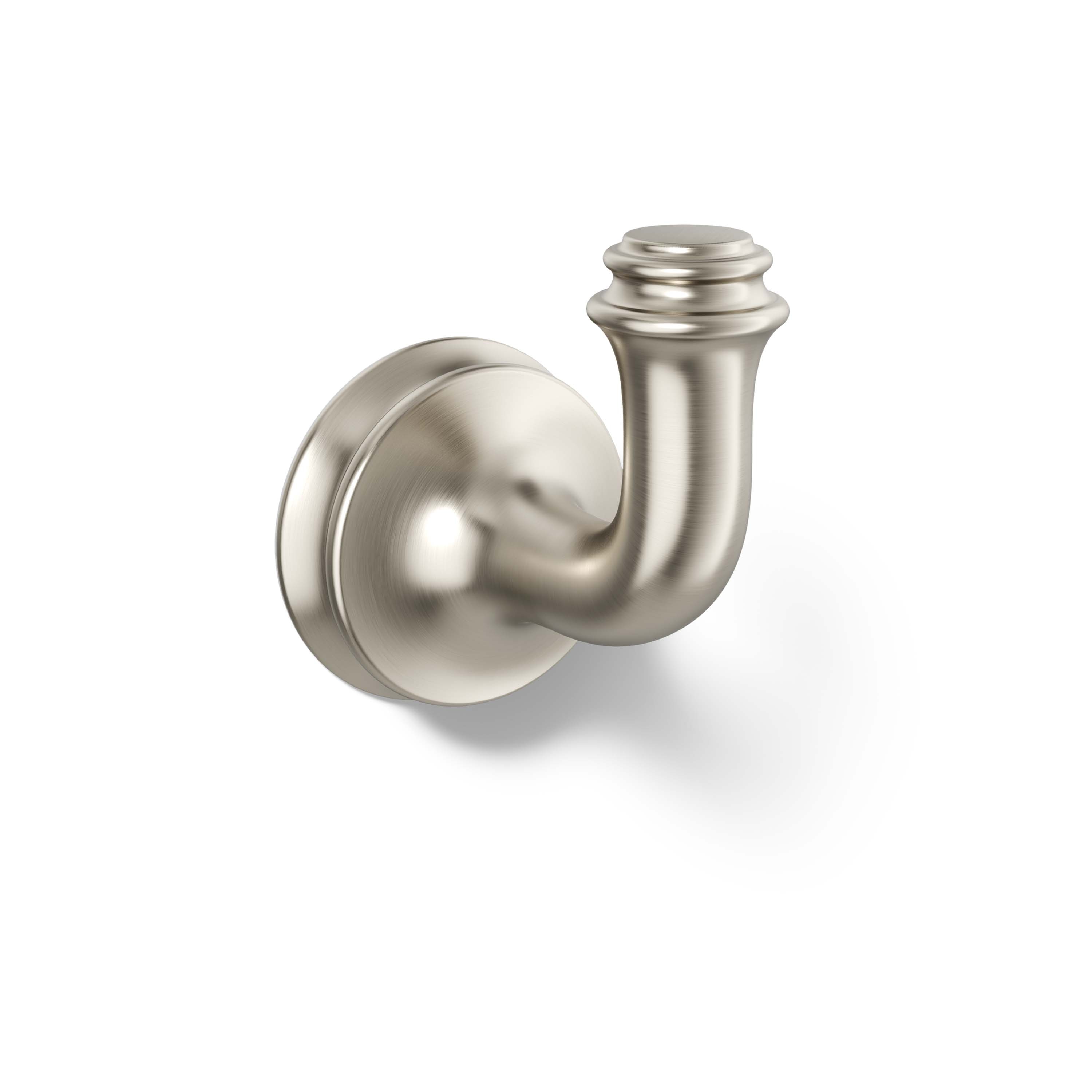 KOHLER Bellera Vibrant Brushed Nickel Single -Hook Wall-mount Towel Hook