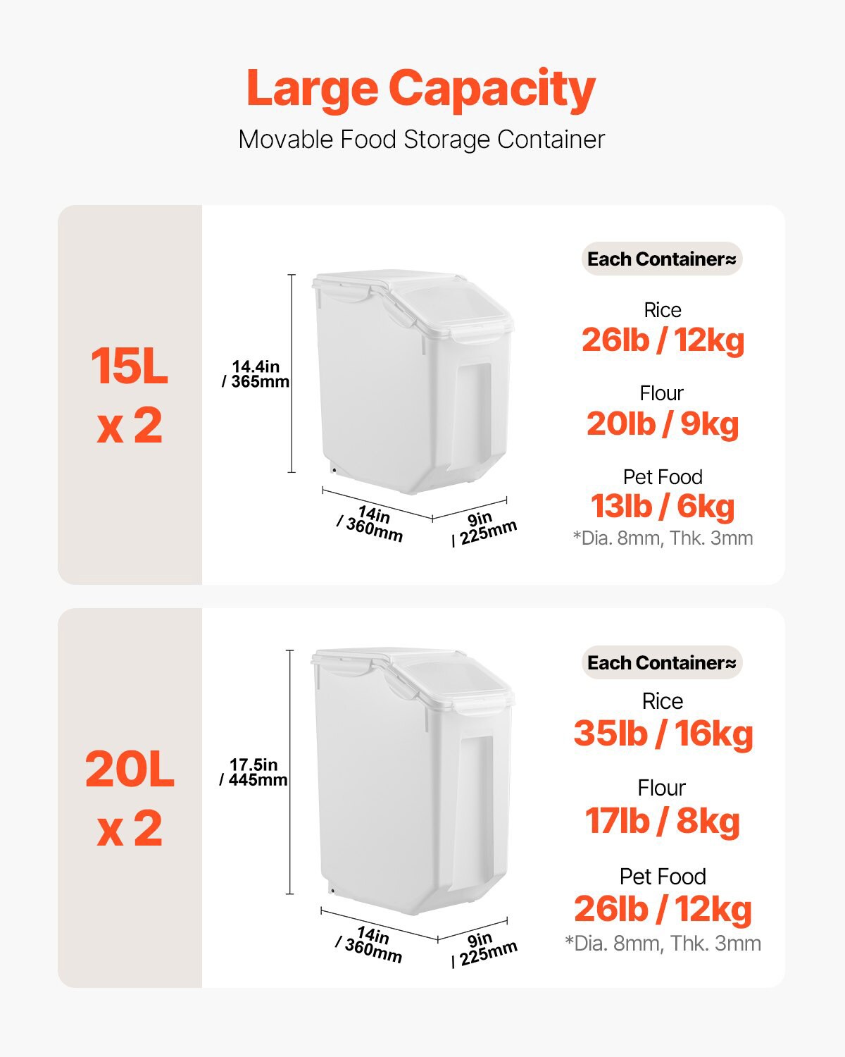 Mecale YAS-ZTMJCQ Food-Storage-Containers - View #3