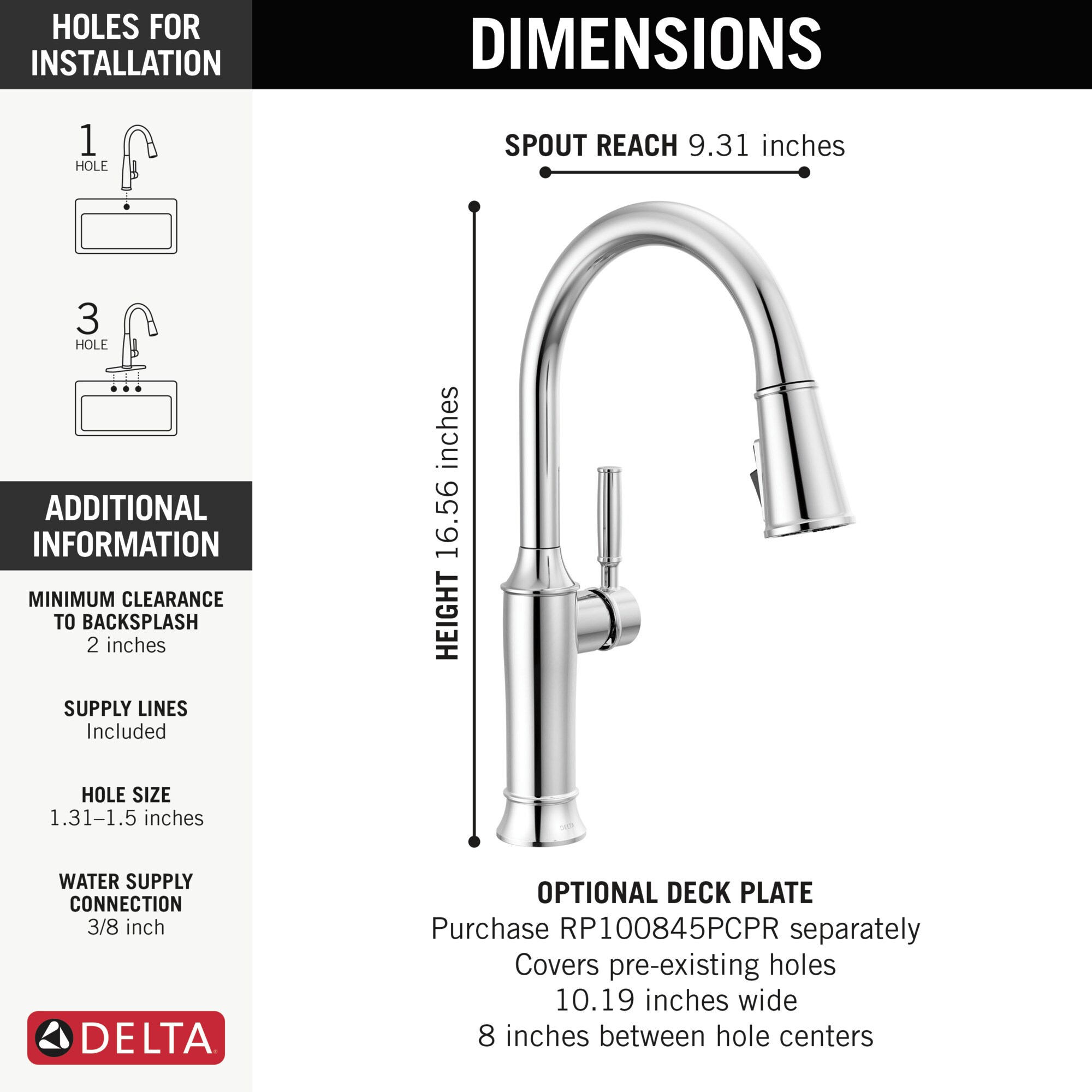 Delta 9184-PR-DST Kitchen-Faucets - View #6