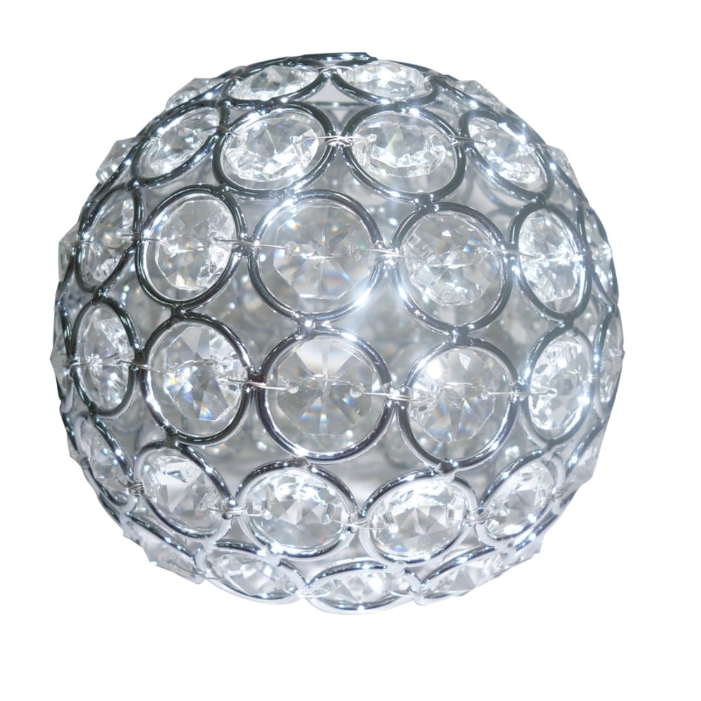 Style Selections Ladura 4-in x 4.75-in Globe Chrome Crystal Vanity