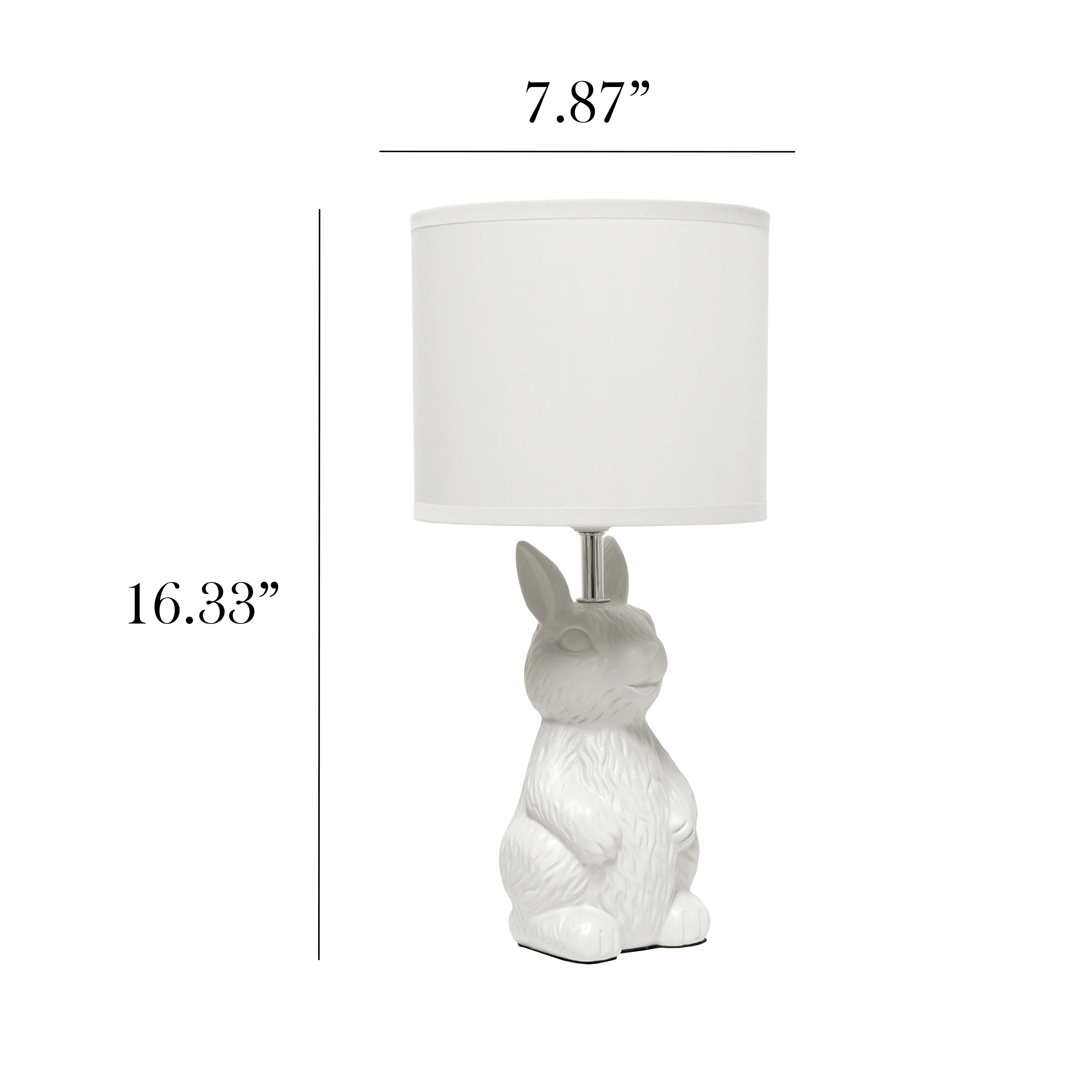 Simple Designs LT2117-WHT Table-Lamps - View #3
