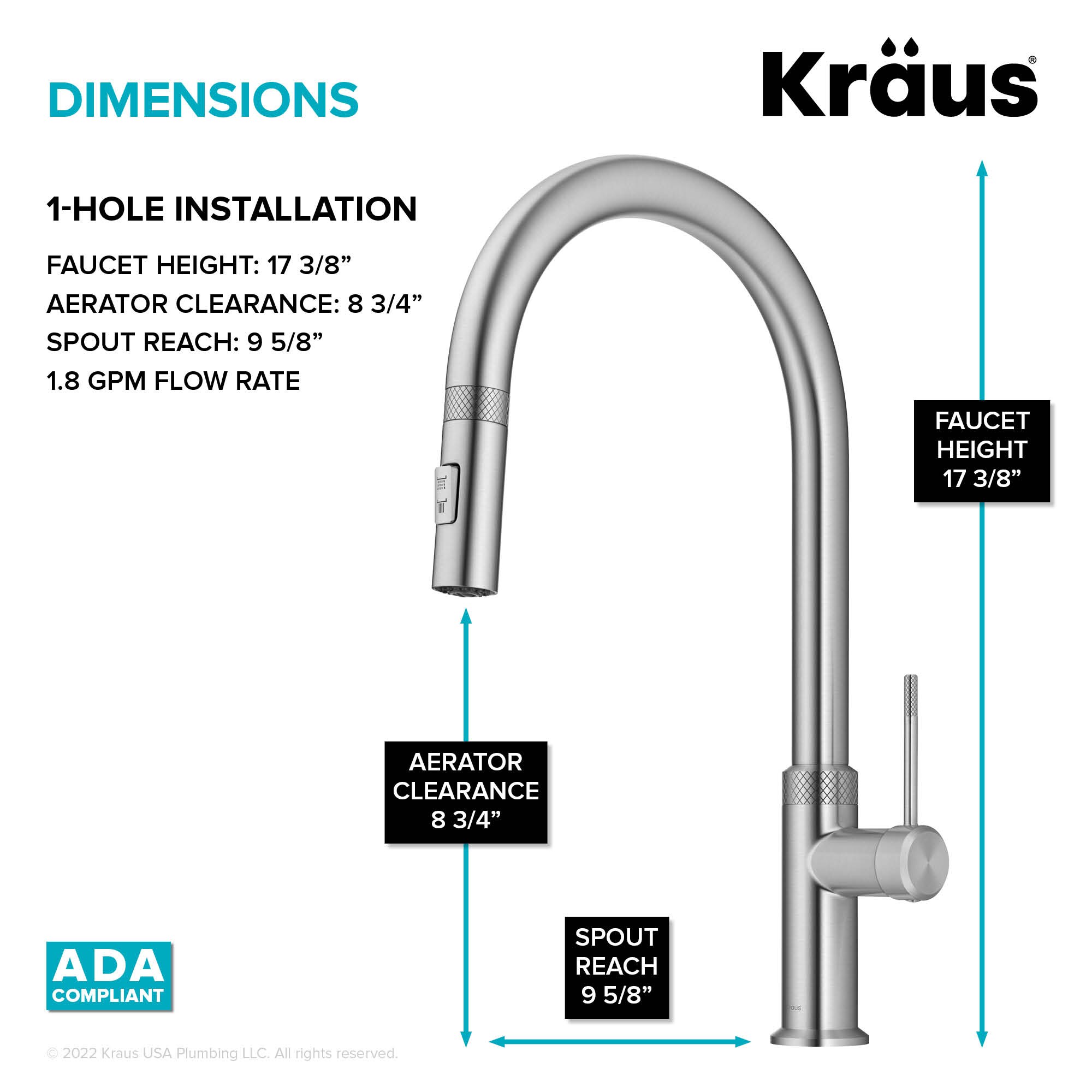 Kraus KPF-2654SFS Kitchen-Faucets - View #6