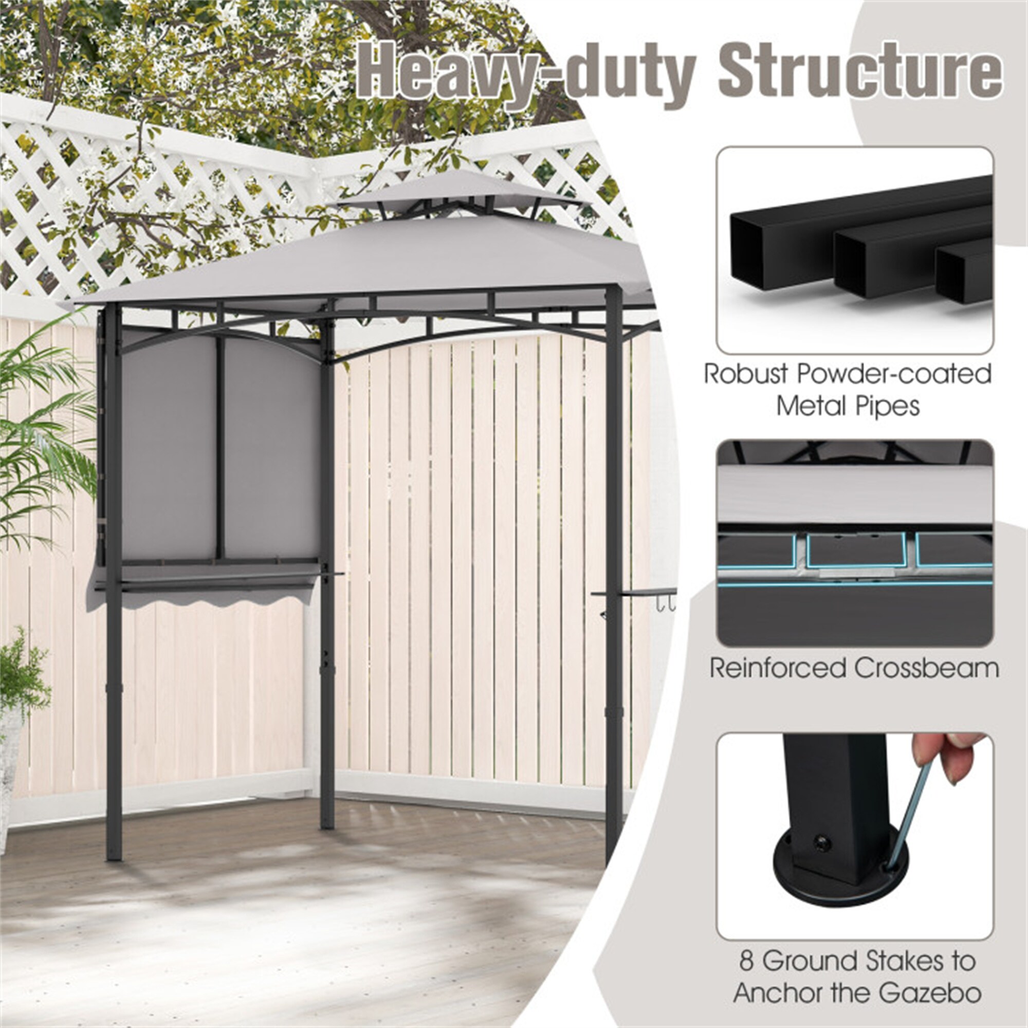 BABOOM BOM-11863GR-OR Wood-Resin-Gazebos - View #8