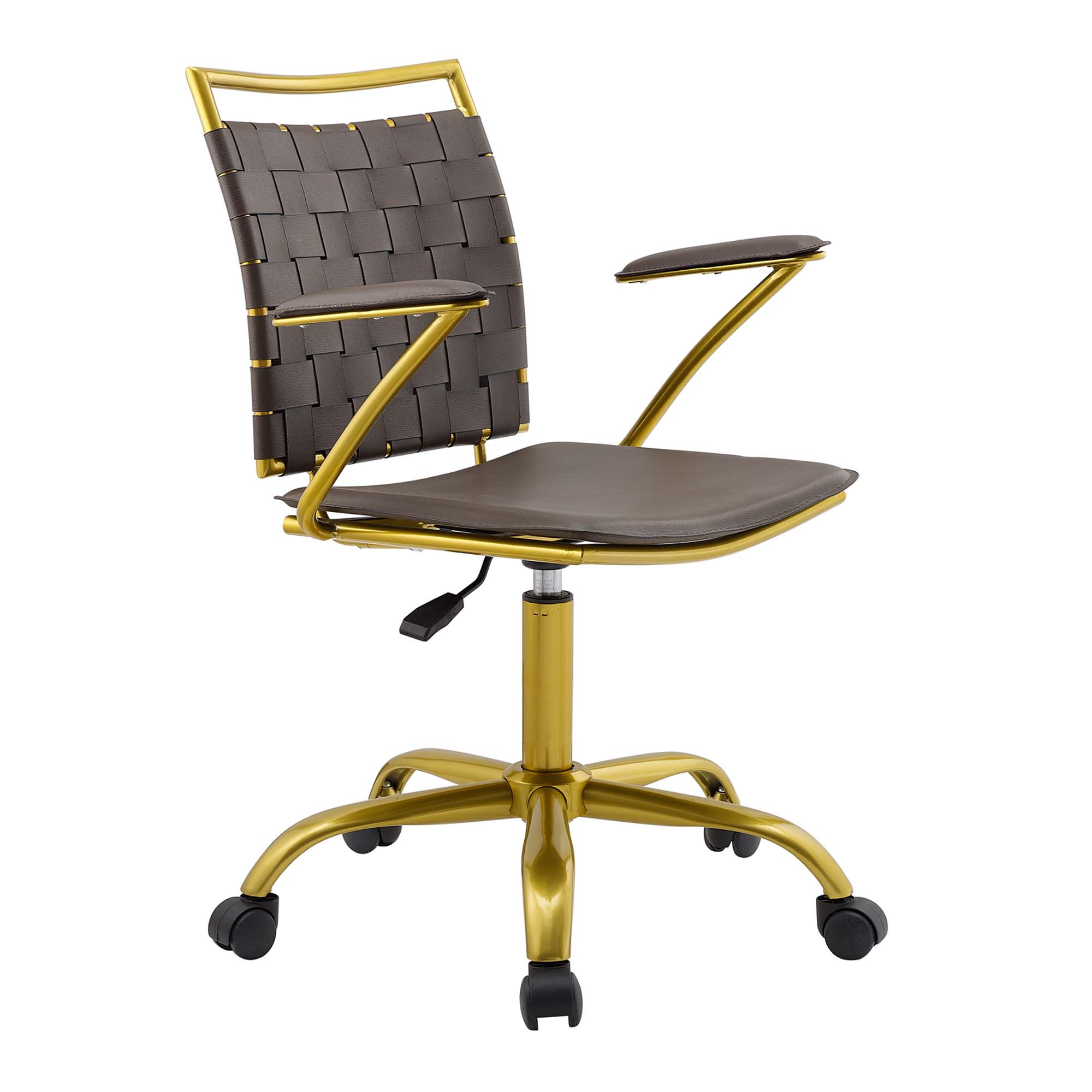  Fuse Faux Leather Office Chair in Brown