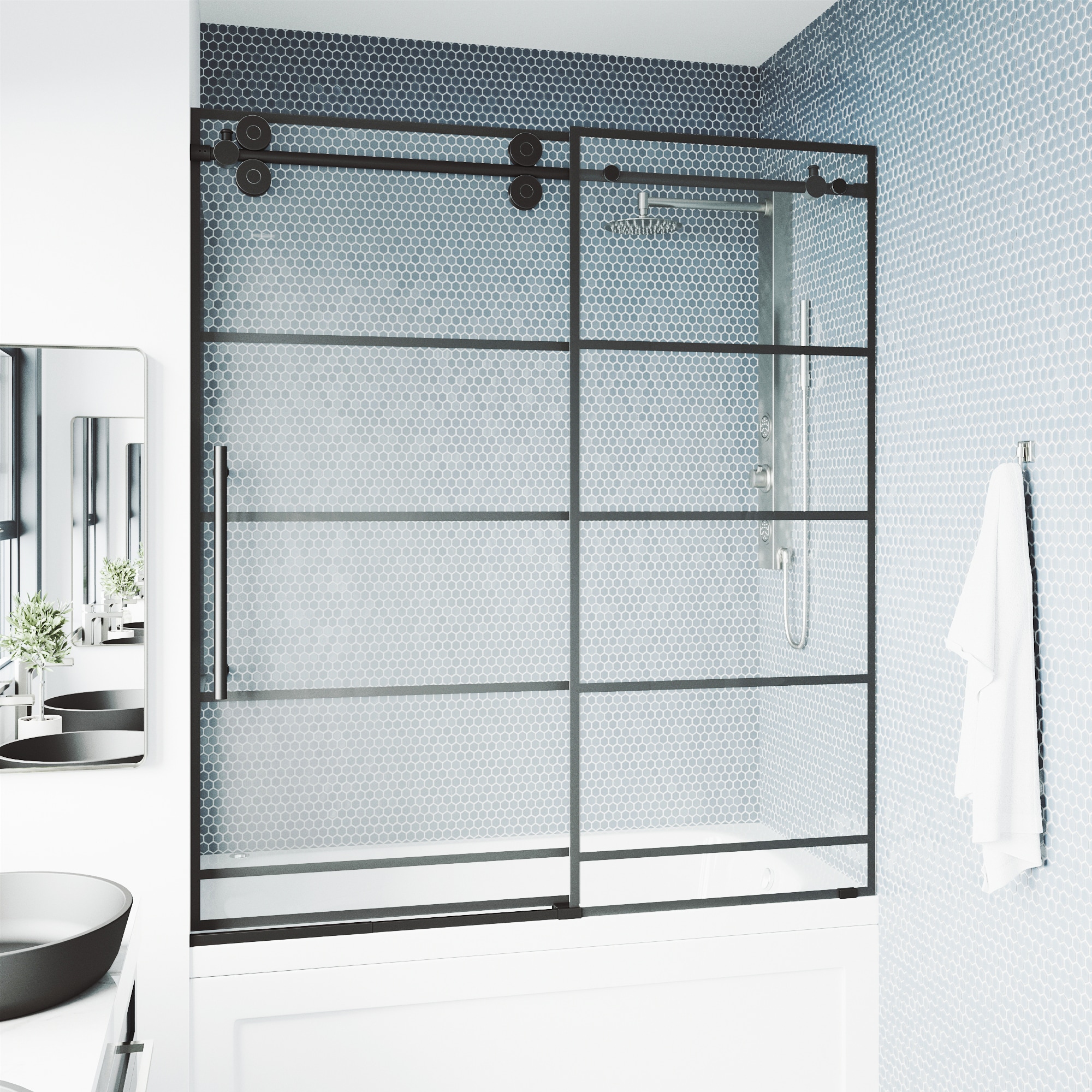 VIGO VG6041MBSCL6066 Bathtub-Doors - View #5