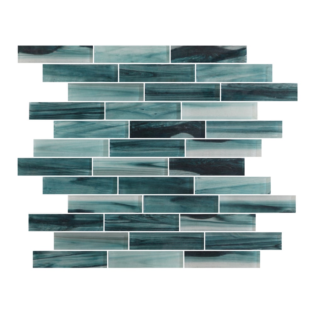The Tile Life SSEAGLASSAN Sample - Island Antigua Antigua 4-in x 4-in Glossy Glass Wall Tile