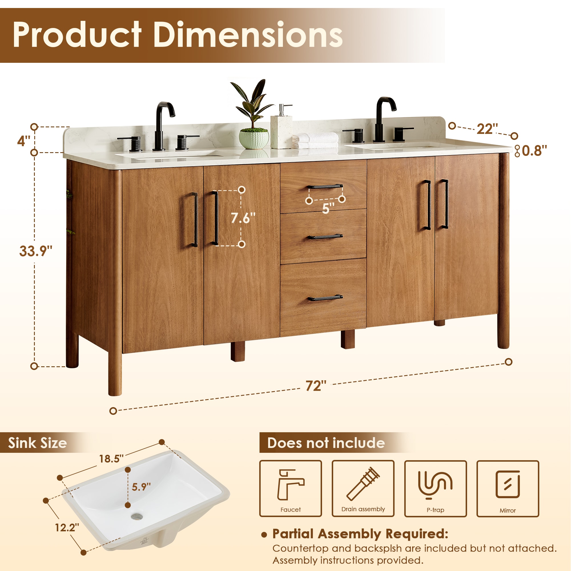 Altair 578072-MB-GW-NM Bath-Vanity-Combo - View #13