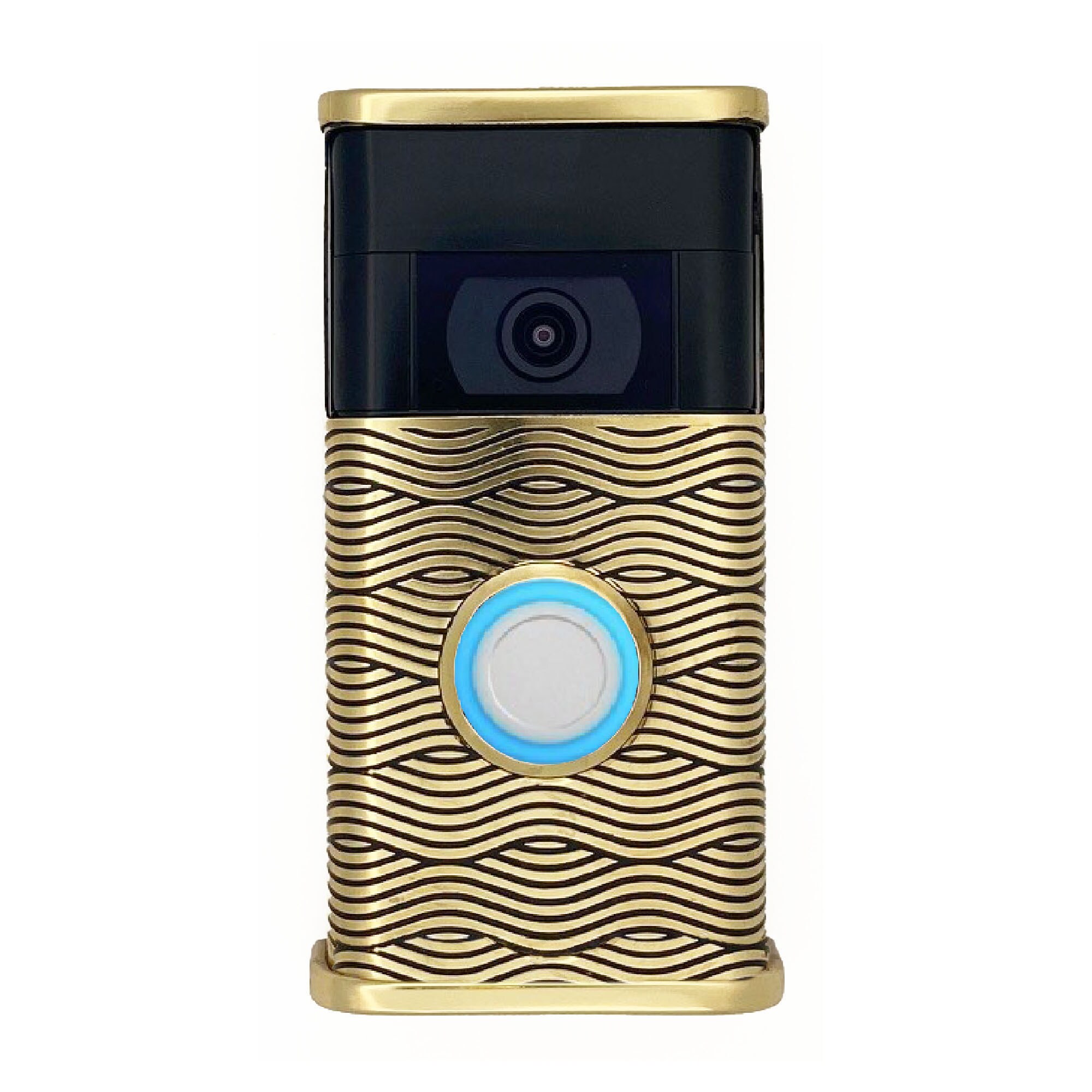 Michael Healy MHVR20071 Video Doorbell Decorative Covers (R2 Collection) Gold Doorbell skin