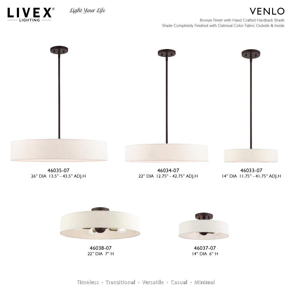 Livex Lighting 46038-07 flushmounts - View #2
