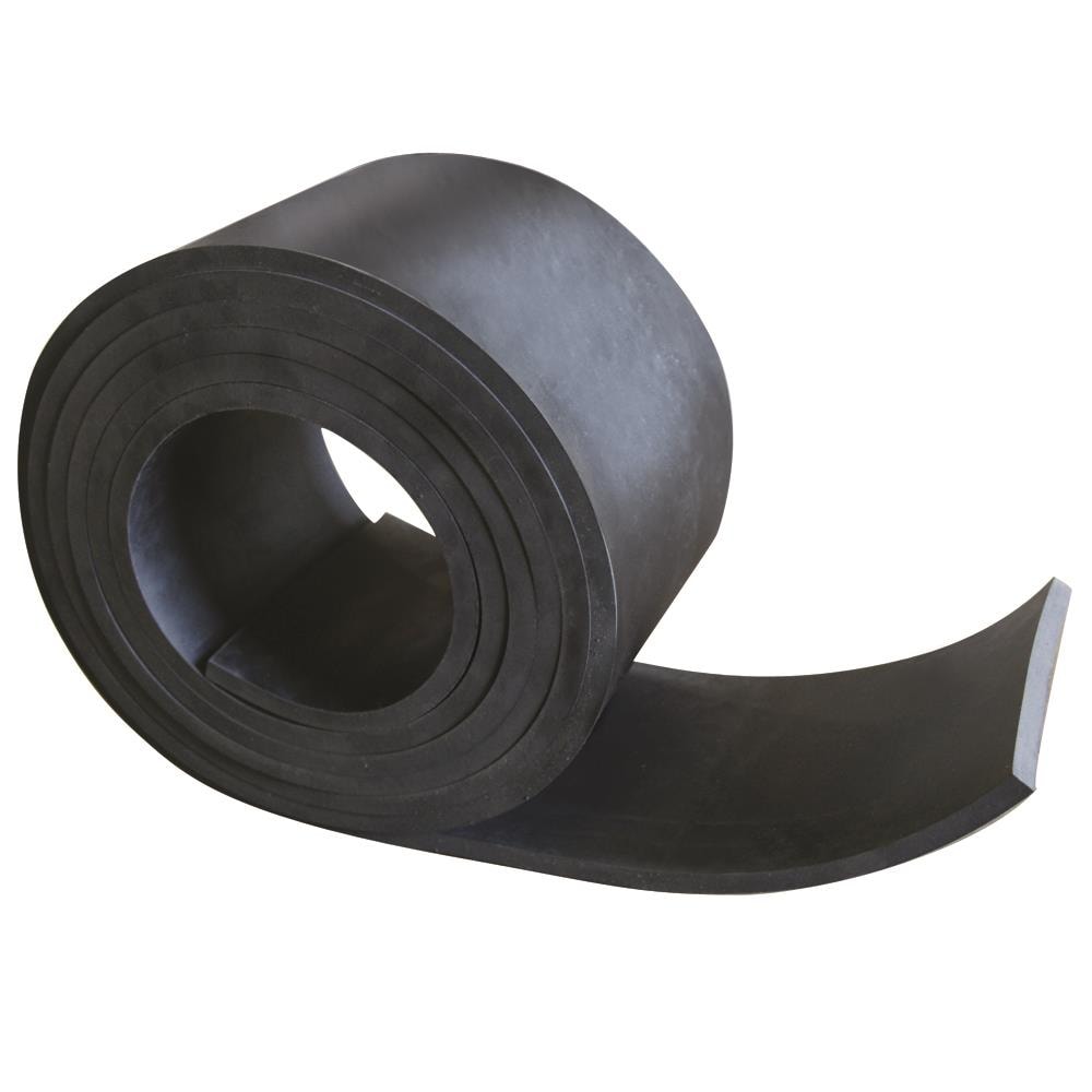Adhesive Backed 33-P007-187-024-036 General Purpose Rubber 70A Durometer Smooth Finish 0.187 Thickness 24 Width Black 36 Length 