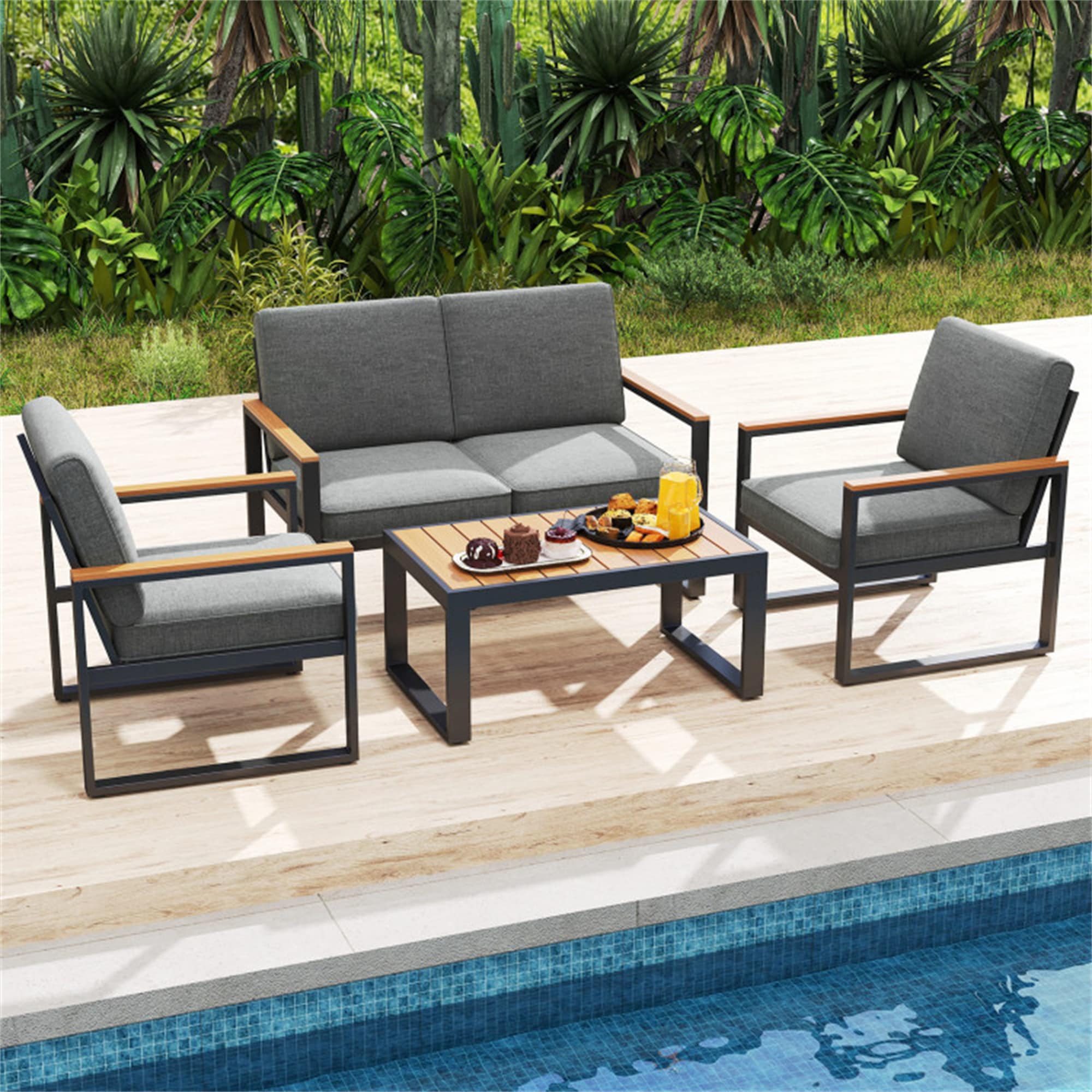 BABOOM BOM-1227AAE-OR Patio-Conversation-Sets - View #2