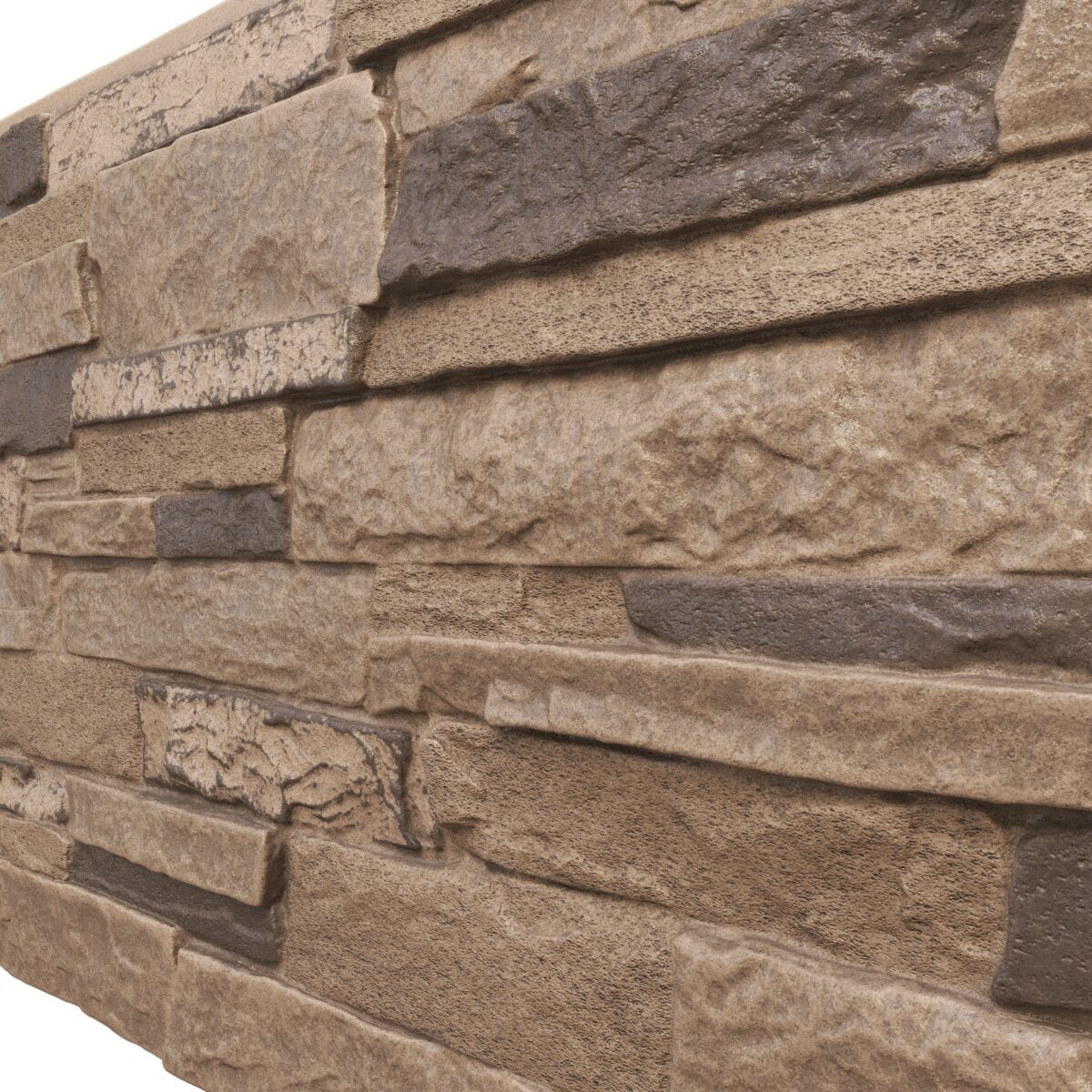 Ekena Millwork 49-in x 25.5-in Acadia Ledge Stacked Stone 8-sq ft ...