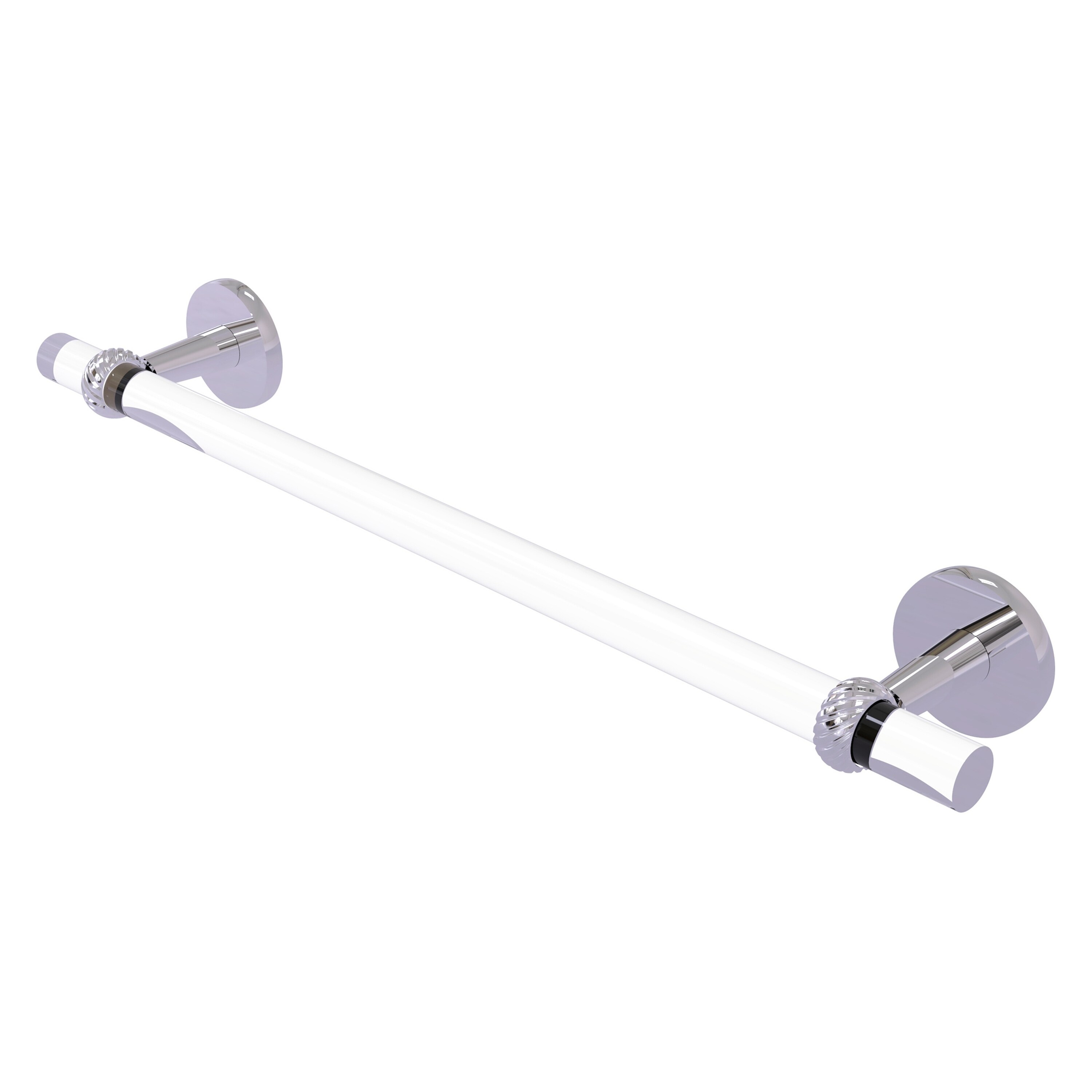 Allied Brass CV-41T-30-PC Clearview 30-in Polished Chrome Wall mount Single Towel Bar