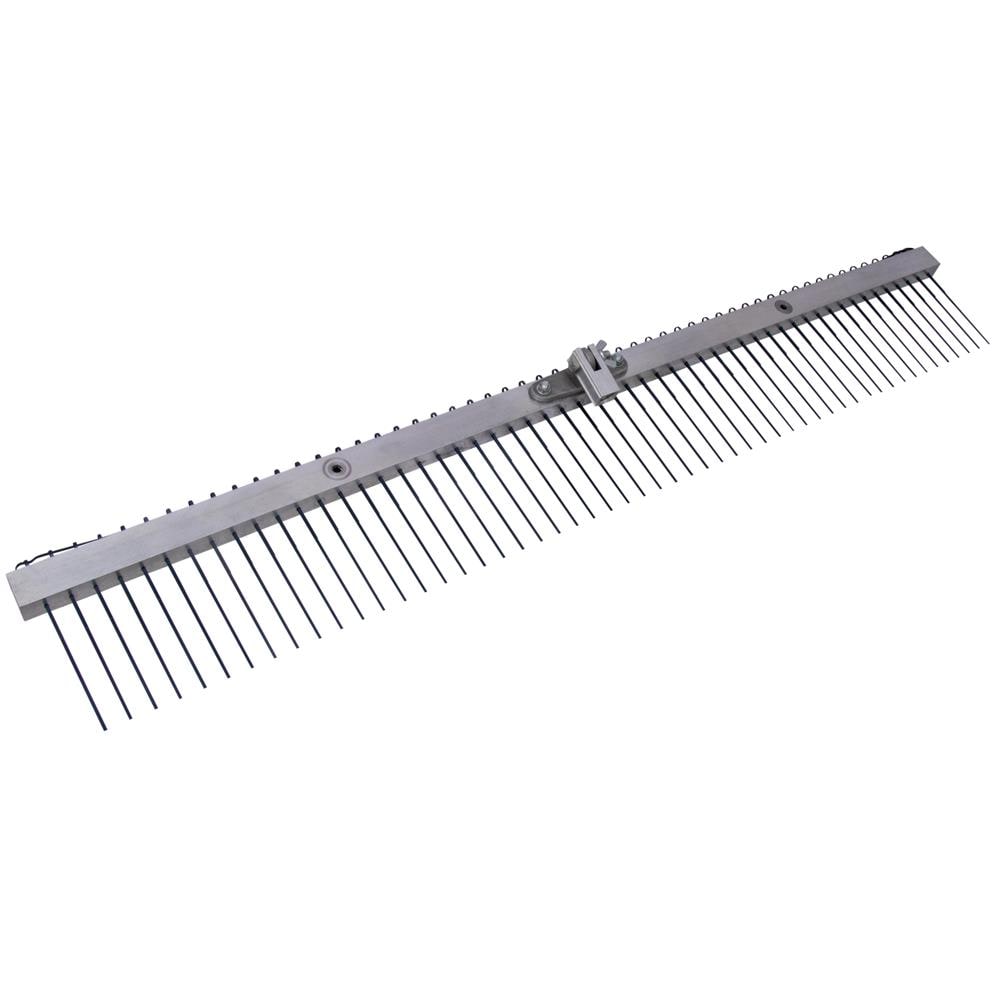 Marshalltown 18732 Concrete Aluminum Flat Wire Broom 48-Inches Nylon All-purpose Push Broom