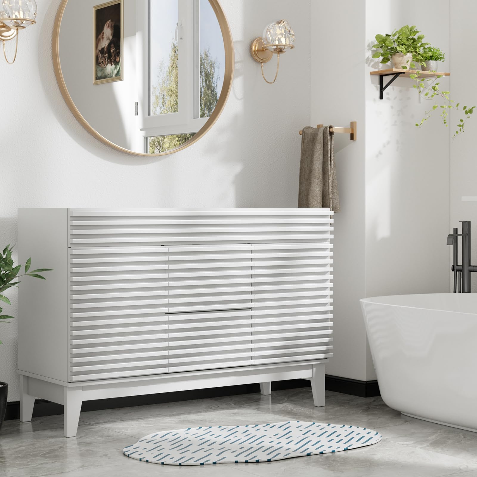 LOVMOR SF-R-YSG-48WH vanities - View #2