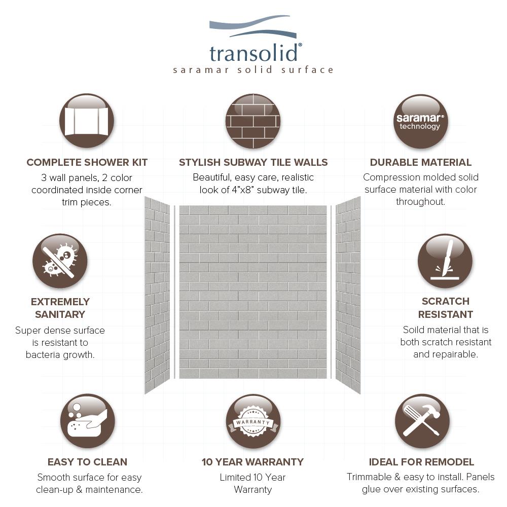 Transolid SWK603672-27 Shower-Wall-Surrounds - View #9