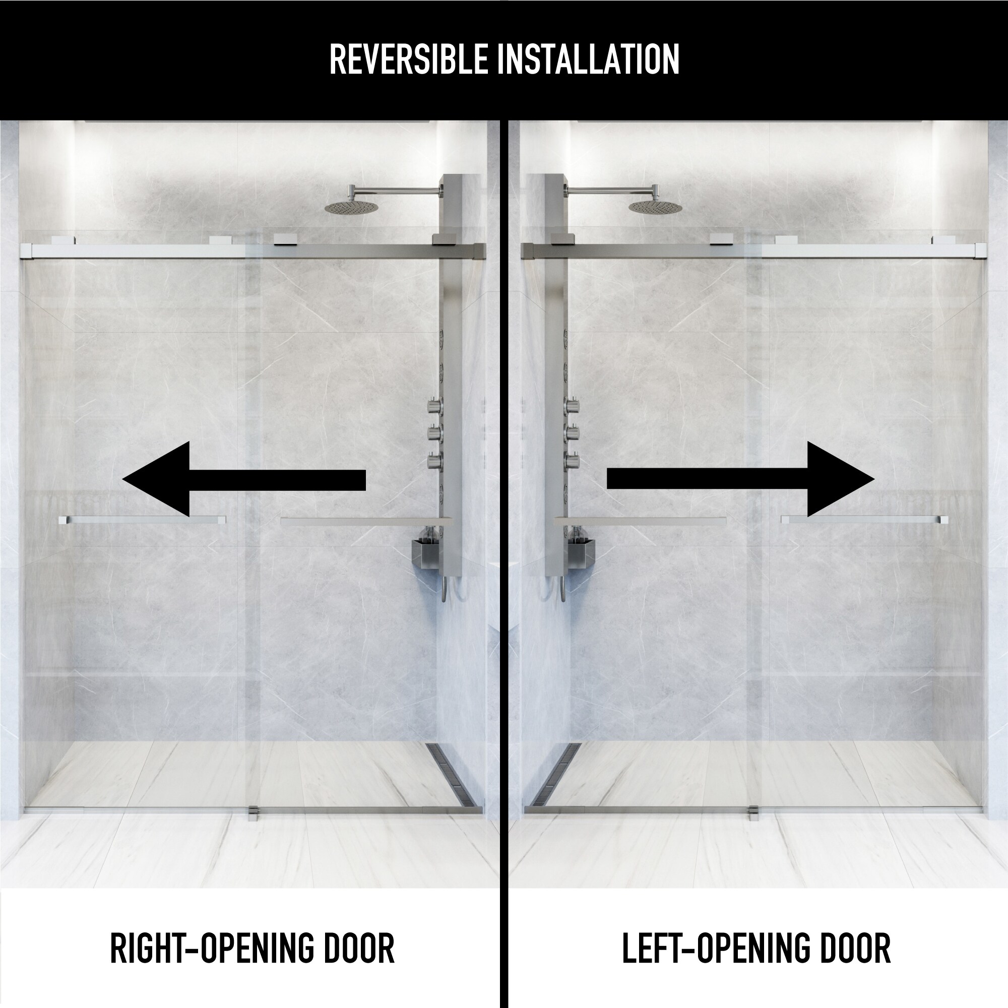 VIGO VG6023STCL6076 Shower-Doors - View #3