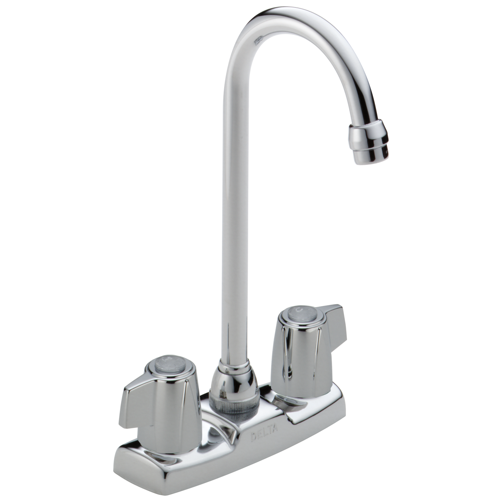 Delta 2171LF Classic Chrome Single Handle Deck-mount Bar and Prep Kitchen Faucet