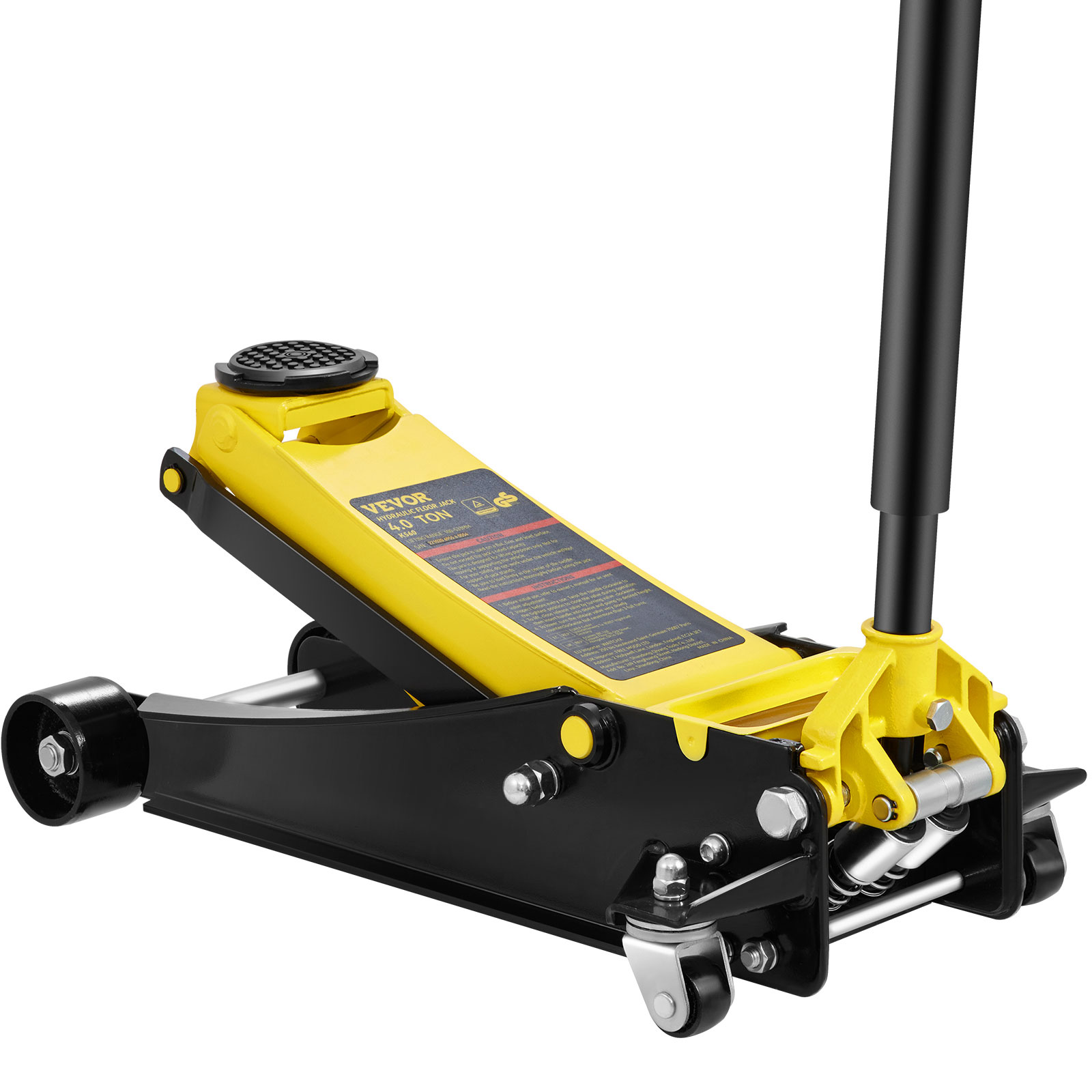 VEVOR SGWSQJDTZSG4TQQ3LV0 Yellow 4-Ton Steel Manual Floor jack